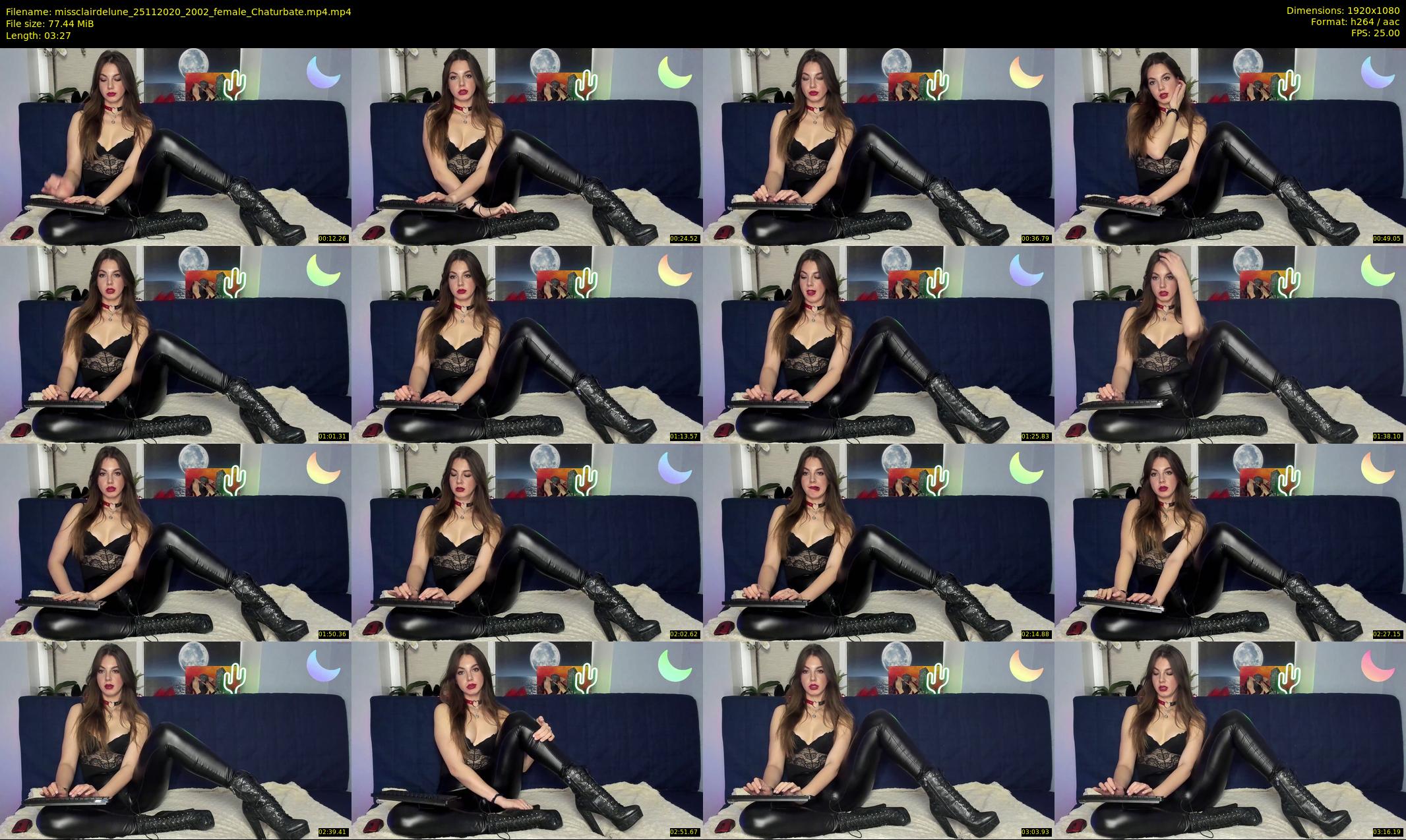 missclairdelune — 4 minute Chaturbate female cam show recording, 1080p, Nov 25, 2020