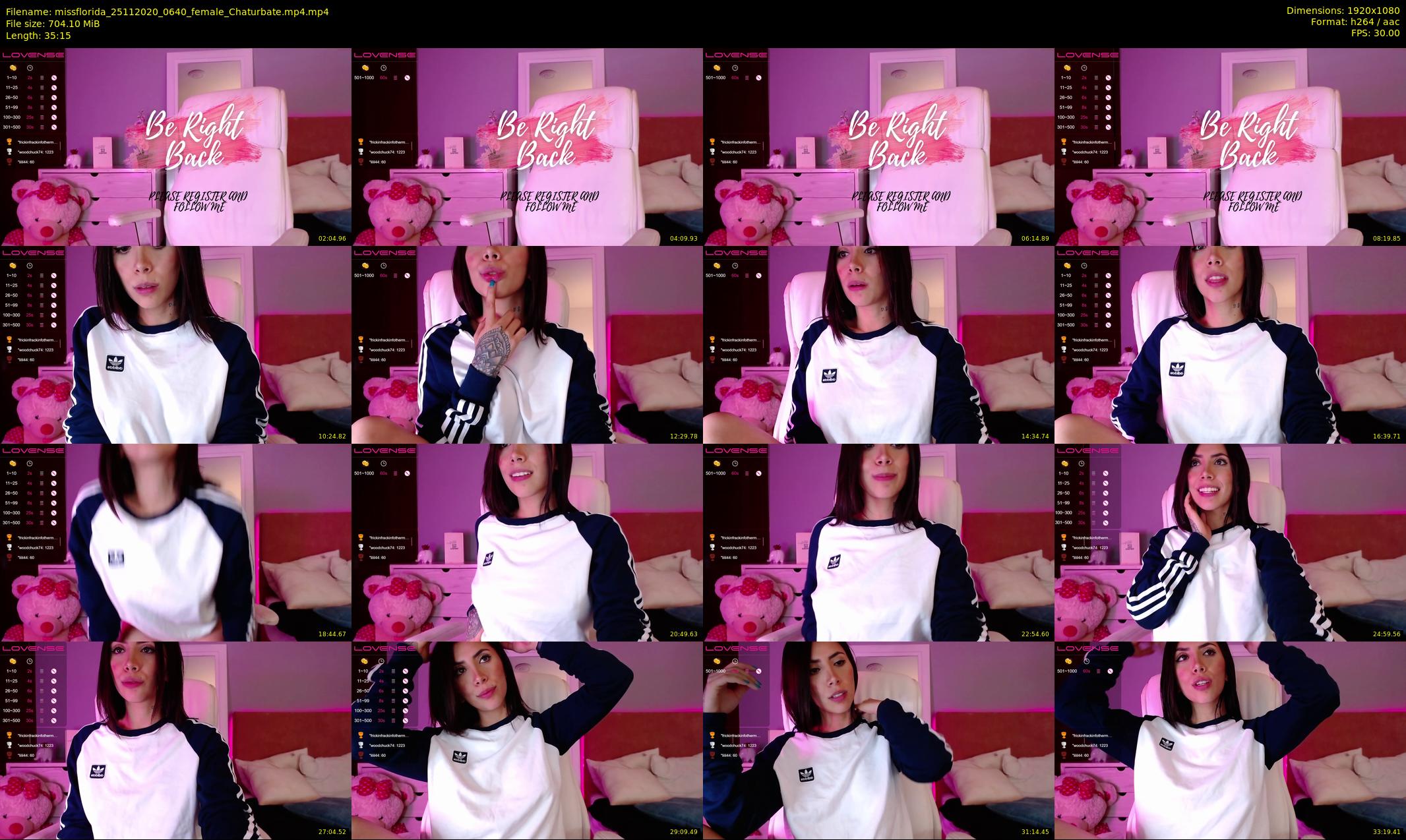 missflorida — 36 minute Chaturbate female cam show recording, 1080p, Nov 25, 2020