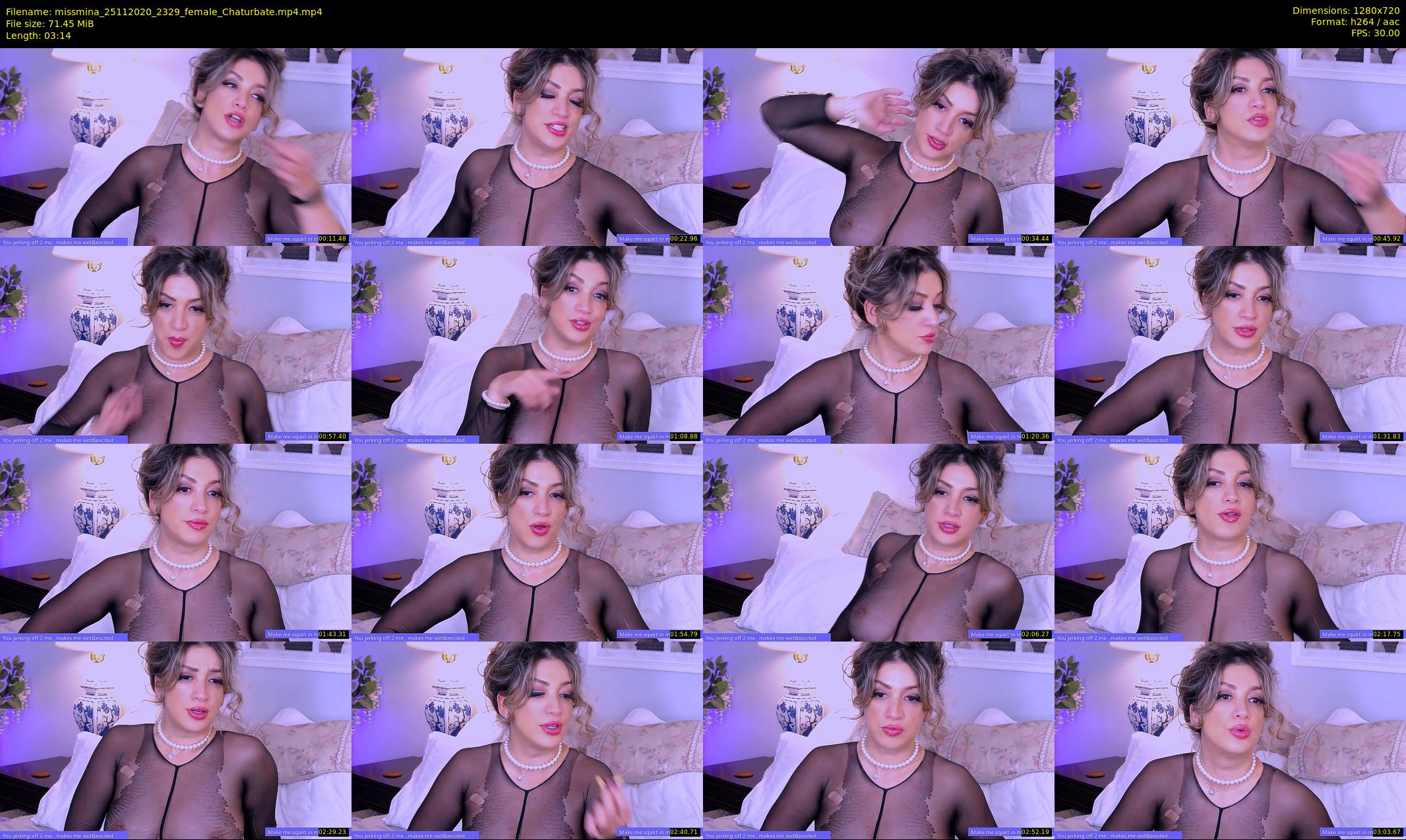 missmina — 4 minute Chaturbate female cam show recording, 720p, Nov 25, 2020
