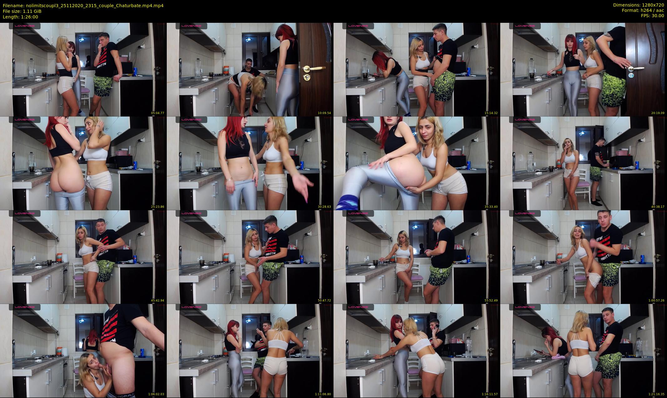 nolimitscoupl3 — 86 minute Chaturbate couple cam show recording, 720p, Nov 25, 2020