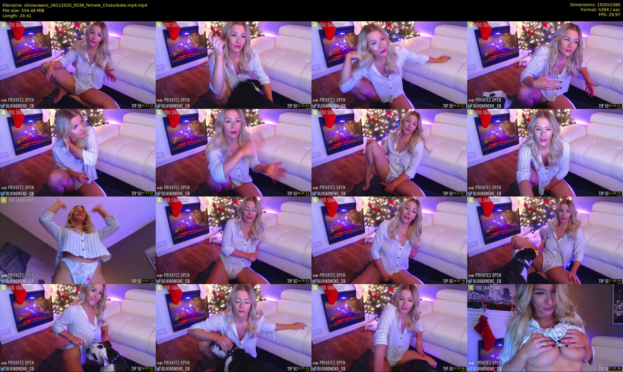 oliviaowens — 25 minute Chaturbate female cam show recording, 1080p, Nov 26, 2020