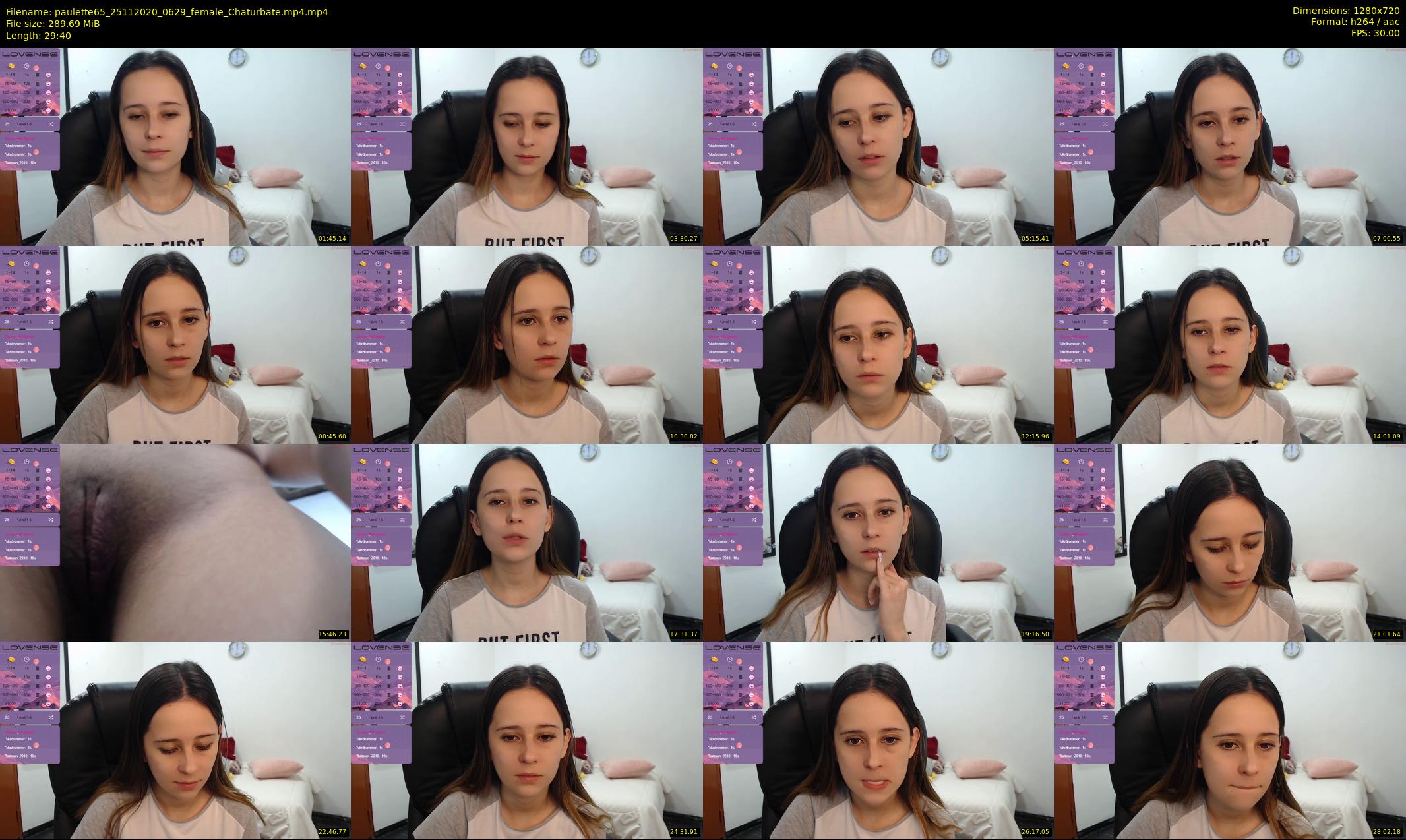 paulette65 — 30 minute Chaturbate female cam show recording, 720p, Nov 25, 2020