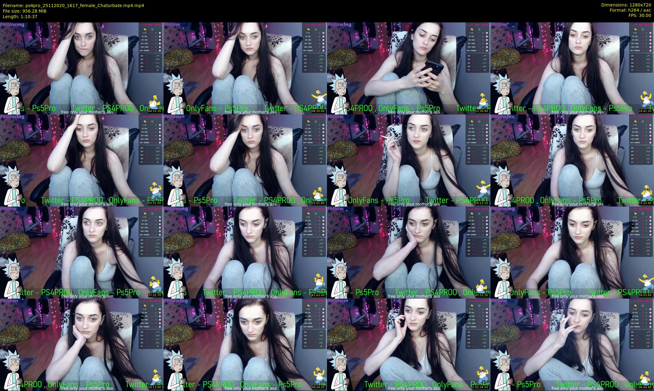 ps4pro — 71 minute Chaturbate female cam show recording, 720p, Nov 25, 2020