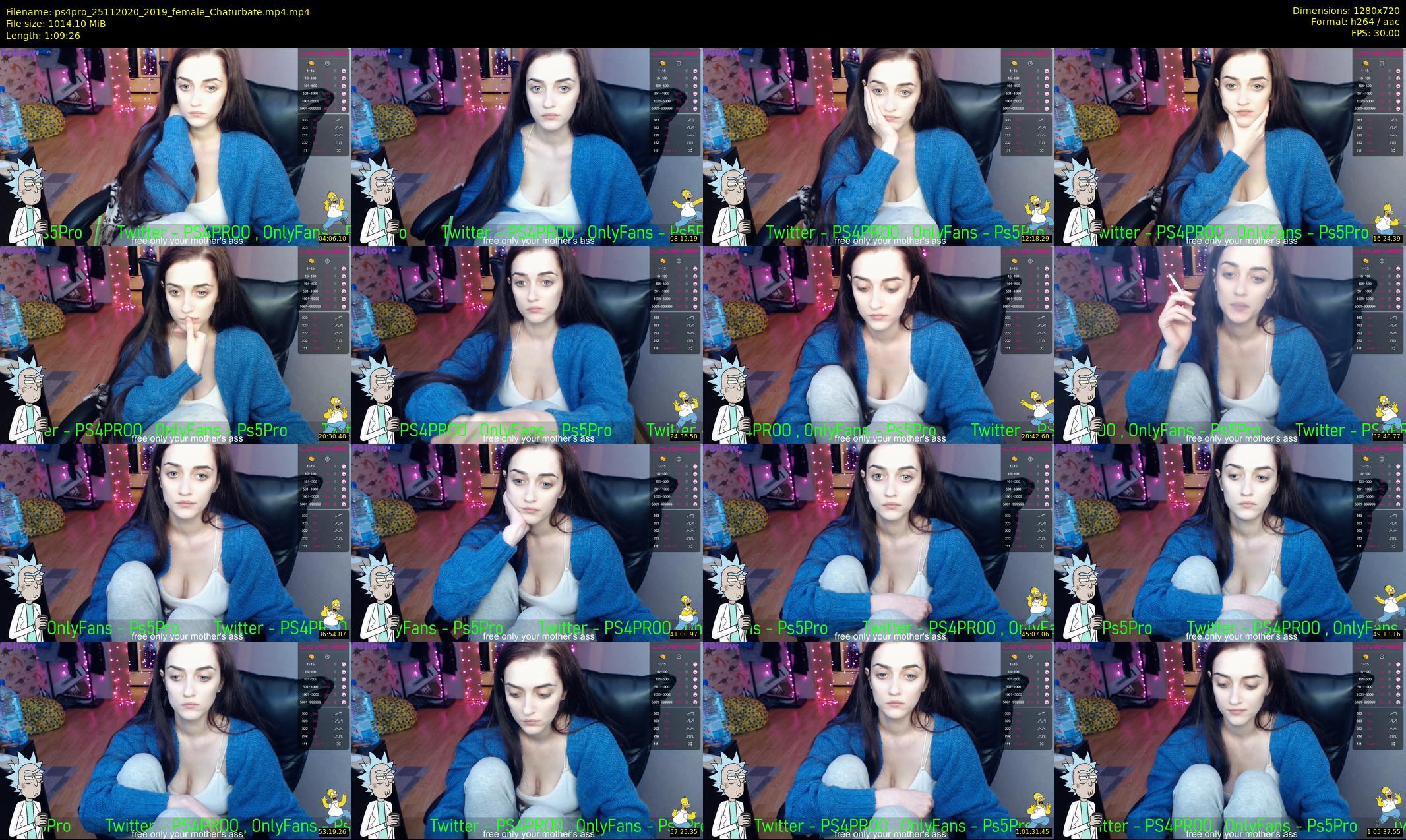 ps4pro — 70 minute Chaturbate female cam show recording, 720p, Nov 25, 2020