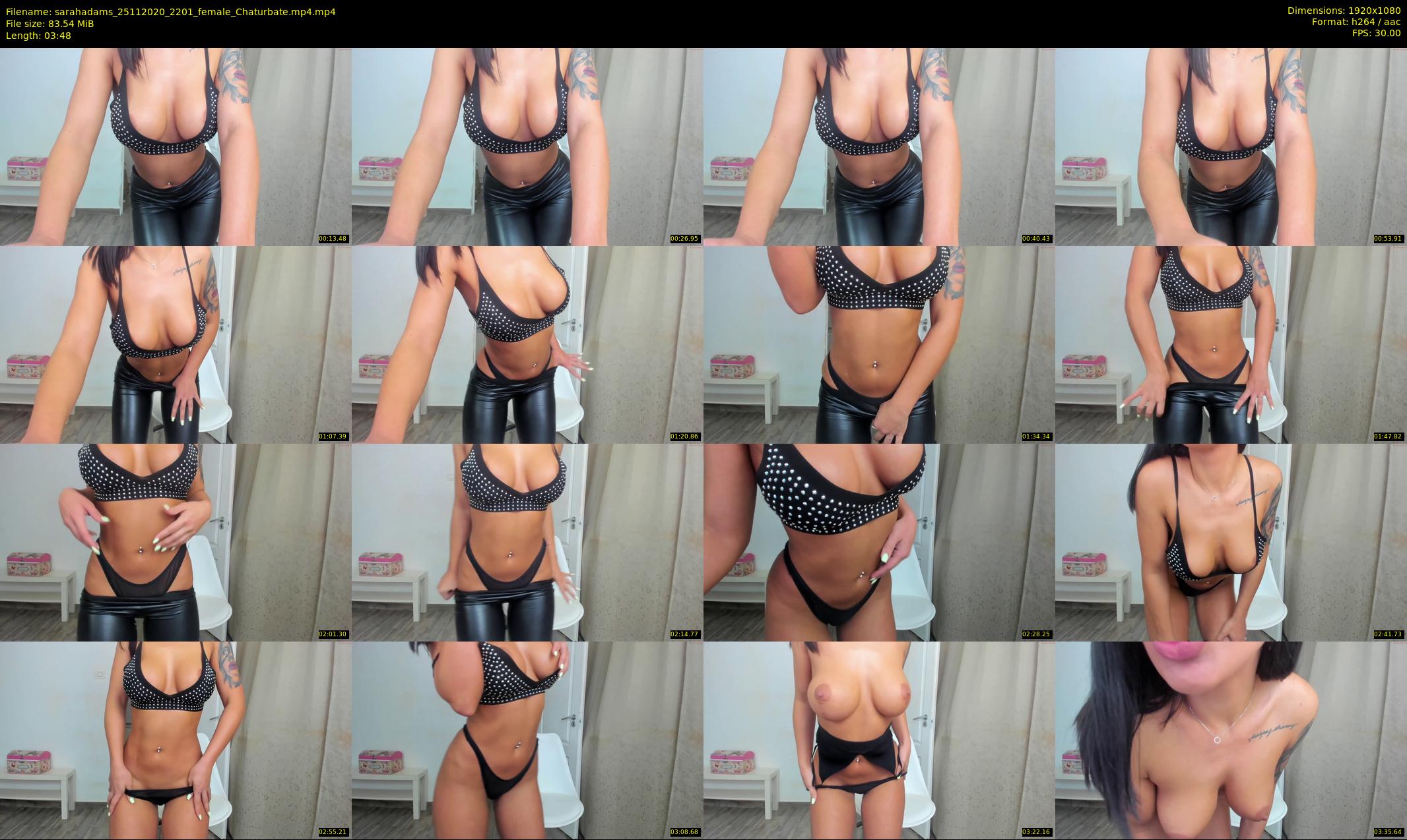 sarahadams — 4 minute Chaturbate female cam show recording, 1080p, Nov 25, 2020