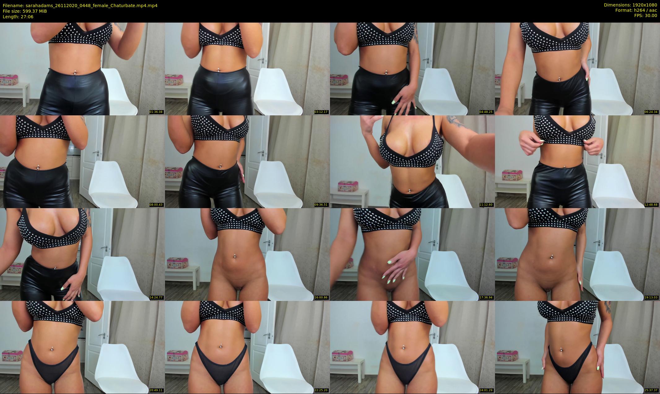sarahadams — 28 minute Chaturbate female cam show recording, 1080p, Nov 26, 2020