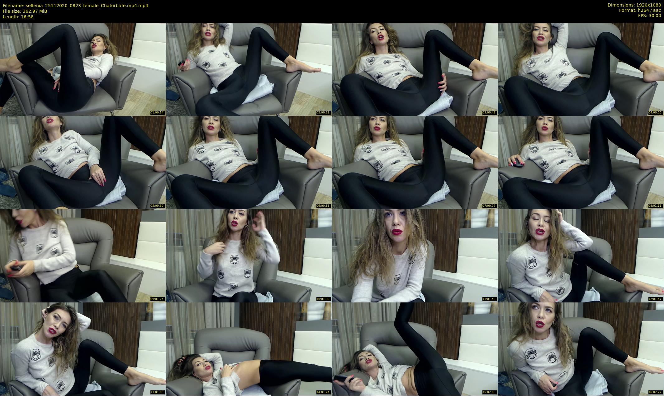 sellenia — 17 minute Chaturbate female cam show recording, 1080p, Nov 25, 2020