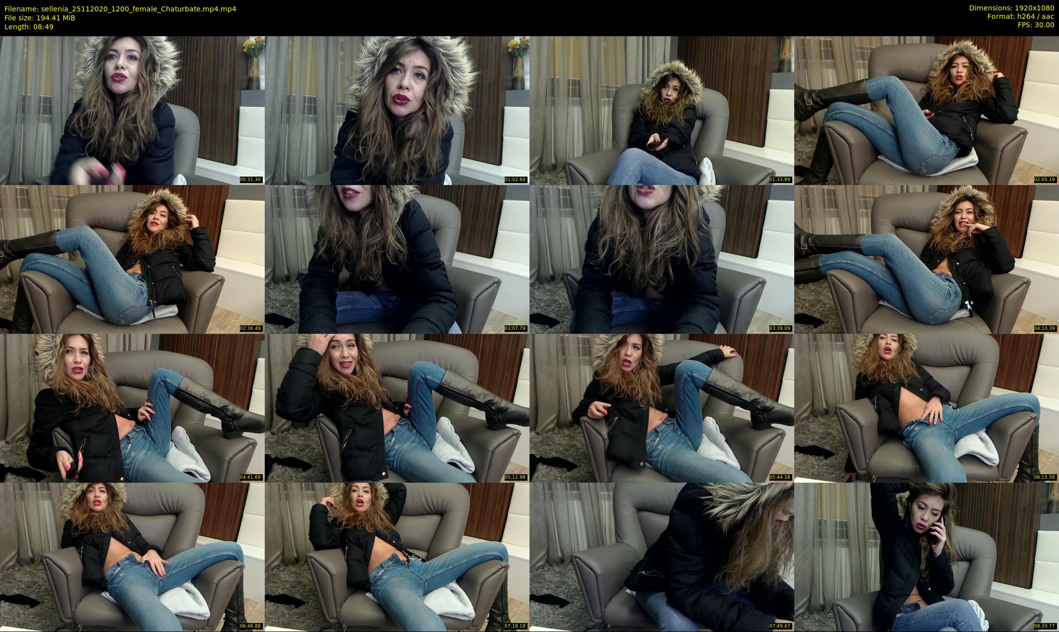 sellenia — 9 minute Chaturbate female cam show recording, 1080p, Nov 25, 2020