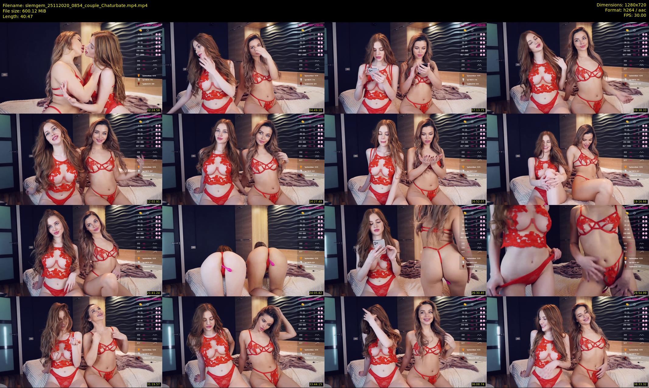 slemgem — 41 minute Chaturbate couple cam show recording, 720p, Nov 25, 2020
