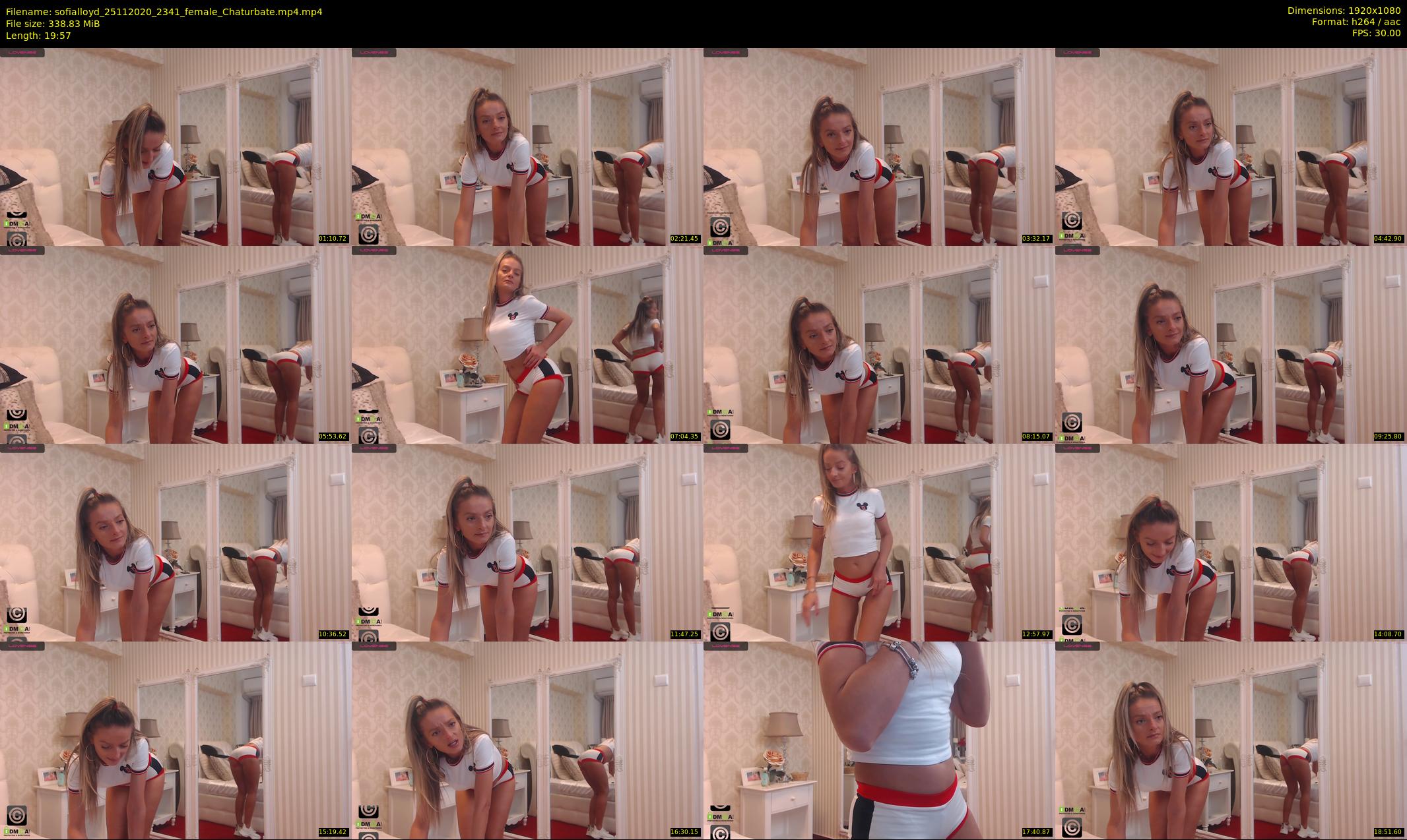 sofialloyd — 20 minute Chaturbate female cam show recording, 1080p, Nov 25, 2020
