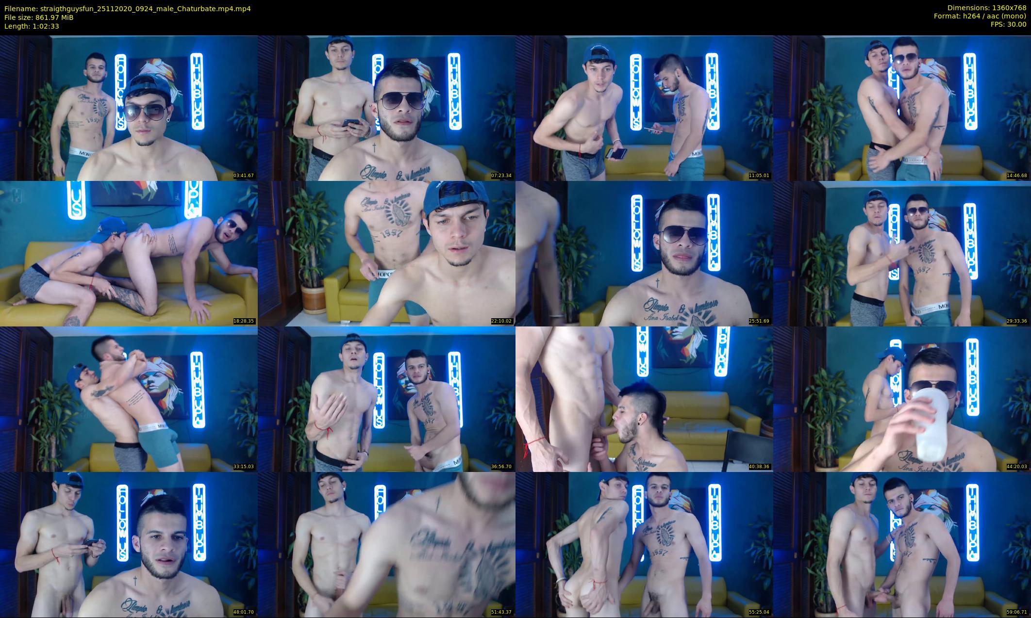 straigthguysfun — 63 minute Chaturbate male cam show recording, 720p, Nov 25, 2020