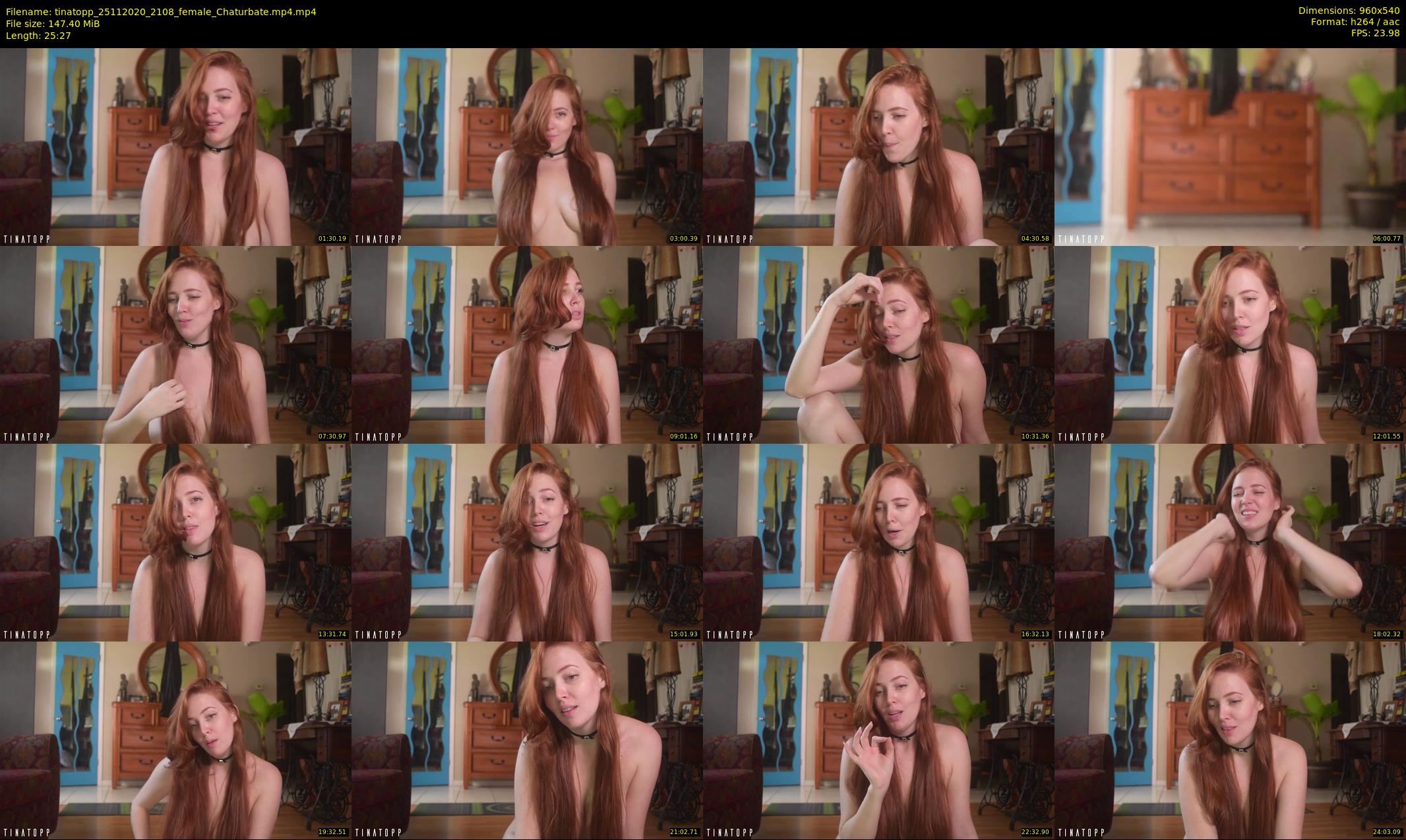 tinatopp — 26 minute Chaturbate female cam show recording, 480p, Nov 25, 2020