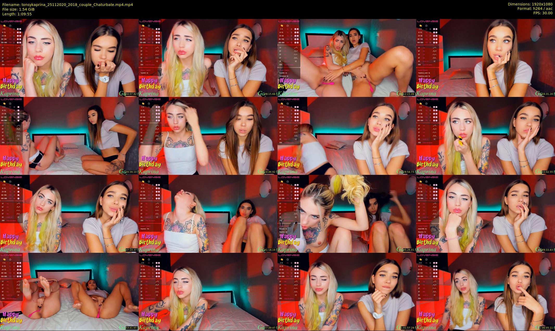 tonsykaprina — 70 minute Chaturbate couple cam show recording, 1080p, Nov 25, 2020