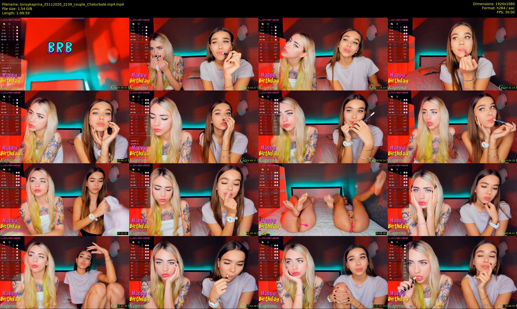 tonsykaprina — 70 minute Chaturbate couple cam show recording, 1080p, Nov 25, 2020