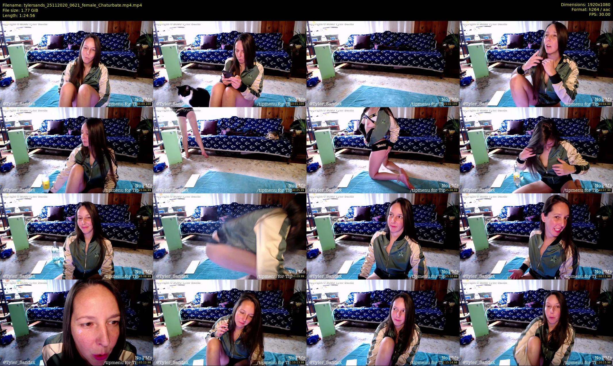 tylersands — 85 minute Chaturbate female cam show recording, 1080p, Nov 25, 2020