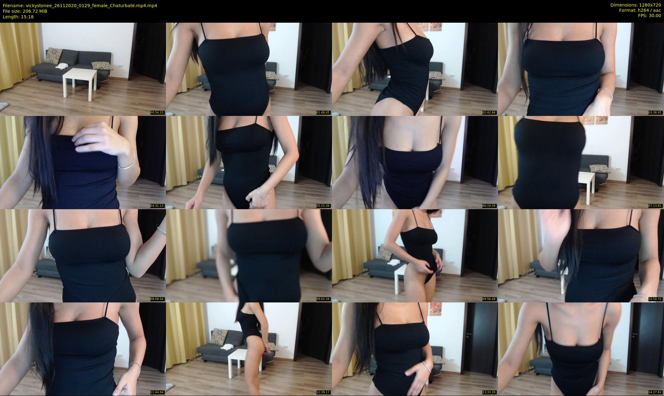 vickystonee — 16 minute Chaturbate female cam show recording, 720p, Nov 26, 2020