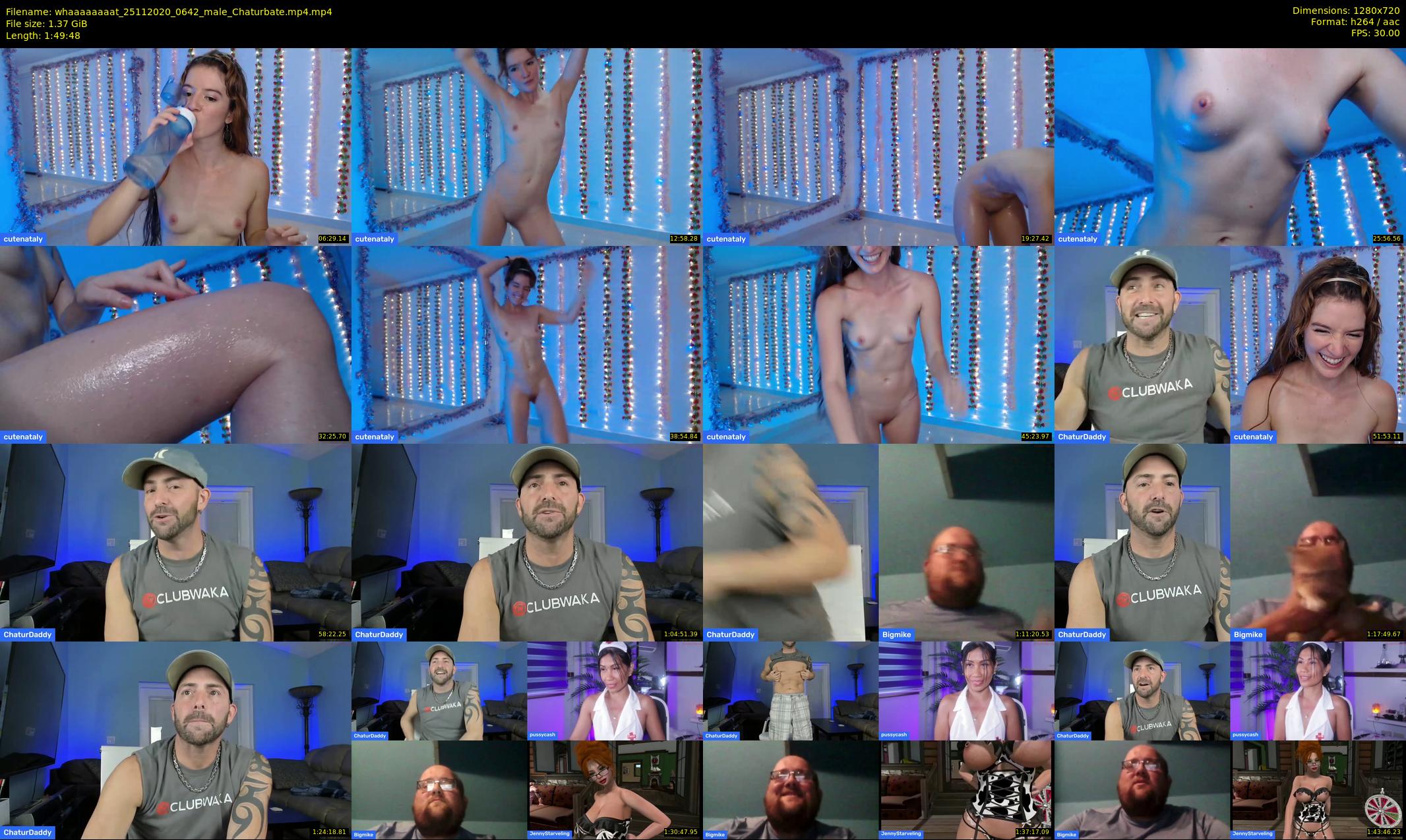 whaaaaaaaat — 110 minute Chaturbate couple cam show recording, 720p, Nov 25, 2020