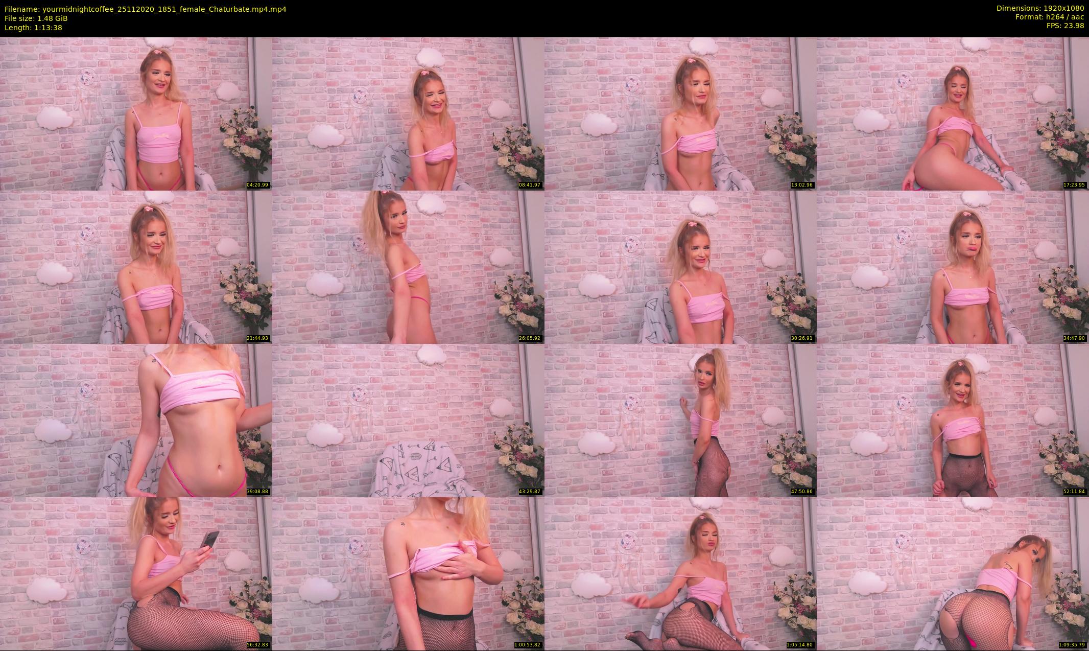 yourmidnightcoffee — 74 minute Chaturbate female cam show recording, 1080p, Nov 25, 2020