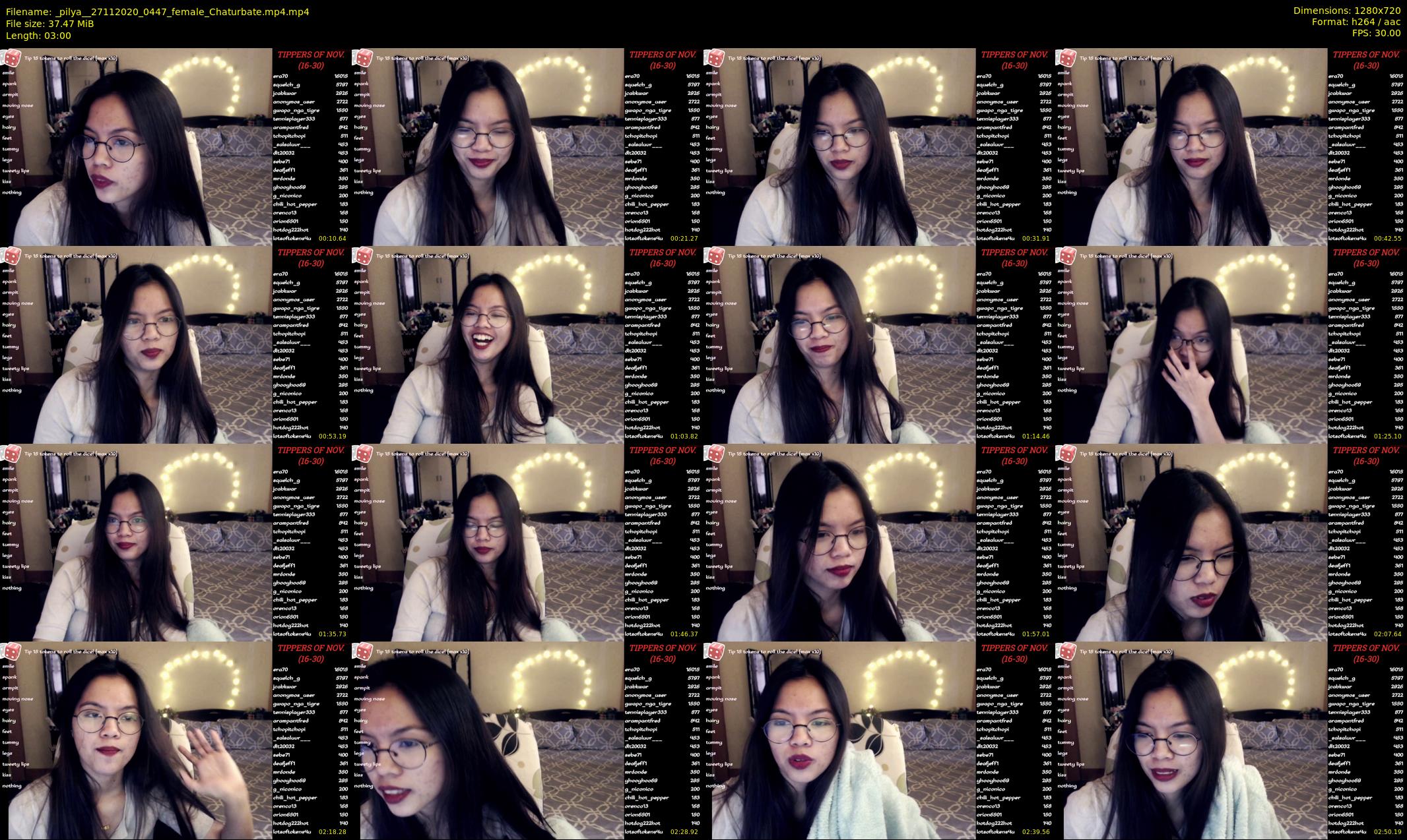 _pilya_ — 3 minute Chaturbate female cam show recording, 720p, Nov 27, 2020