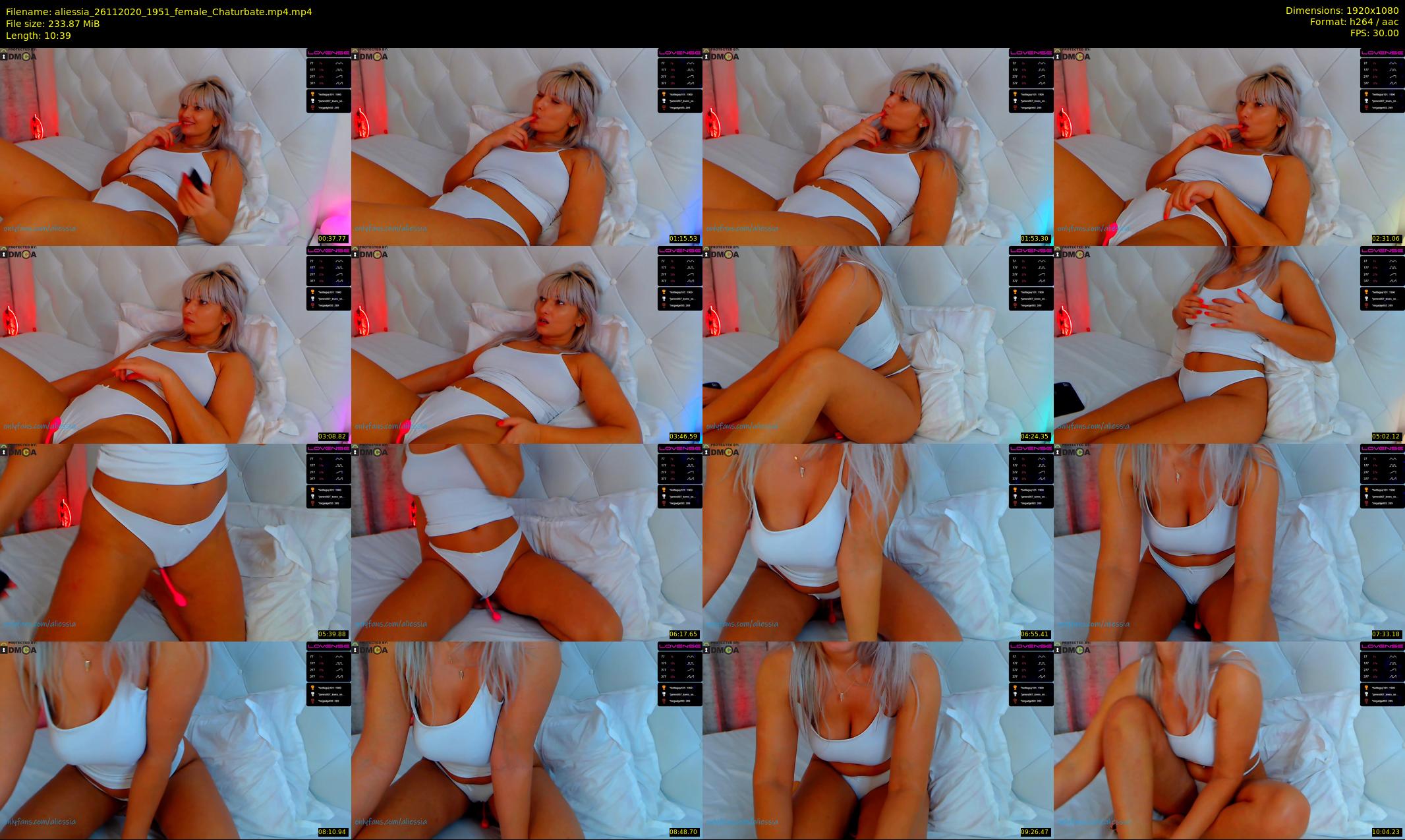 aliessia — 11 minute Chaturbate female cam show recording, 1080p, Nov 26, 2020