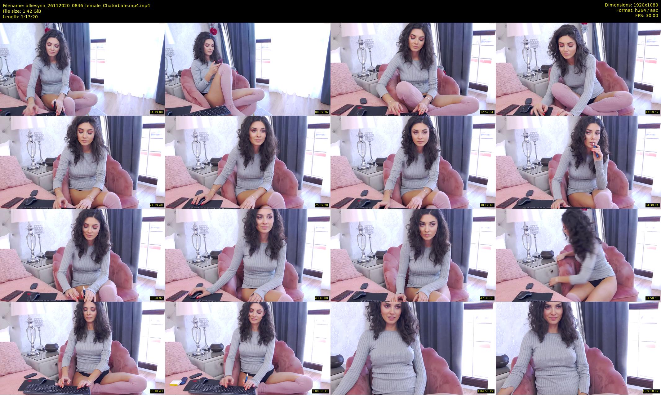 alliesynn — 74 minute Chaturbate female cam show recording, 1080p, Nov 26, 2020