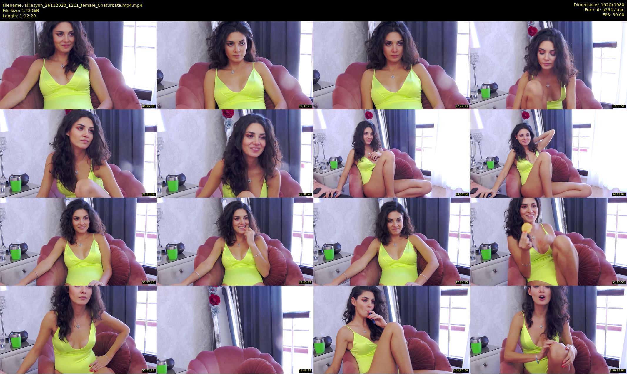 alliesynn — 73 minute Chaturbate female cam show recording, 1080p, Nov 26, 2020