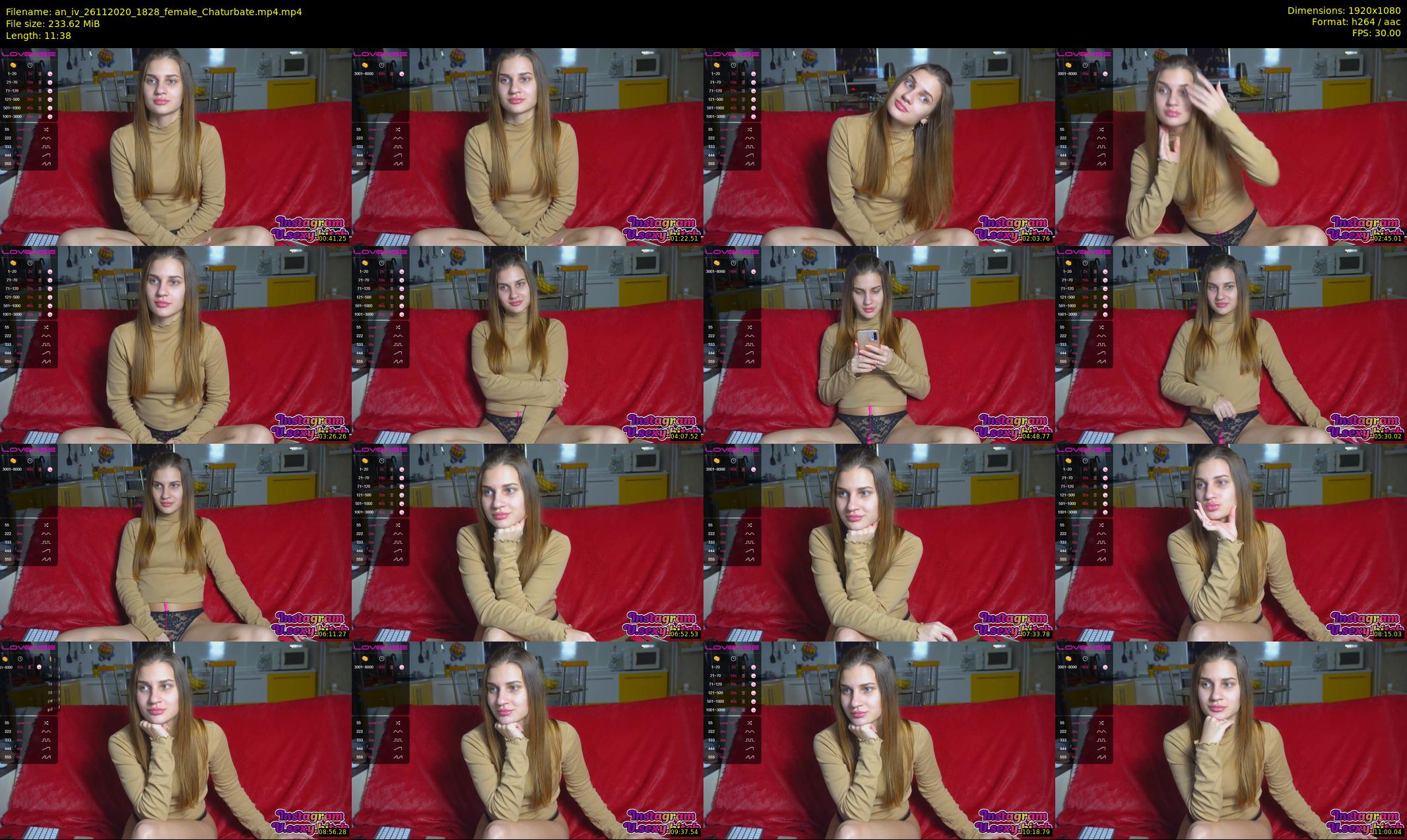 an_iv — 12 minute Chaturbate female cam show recording, 1080p, Nov 26, 2020