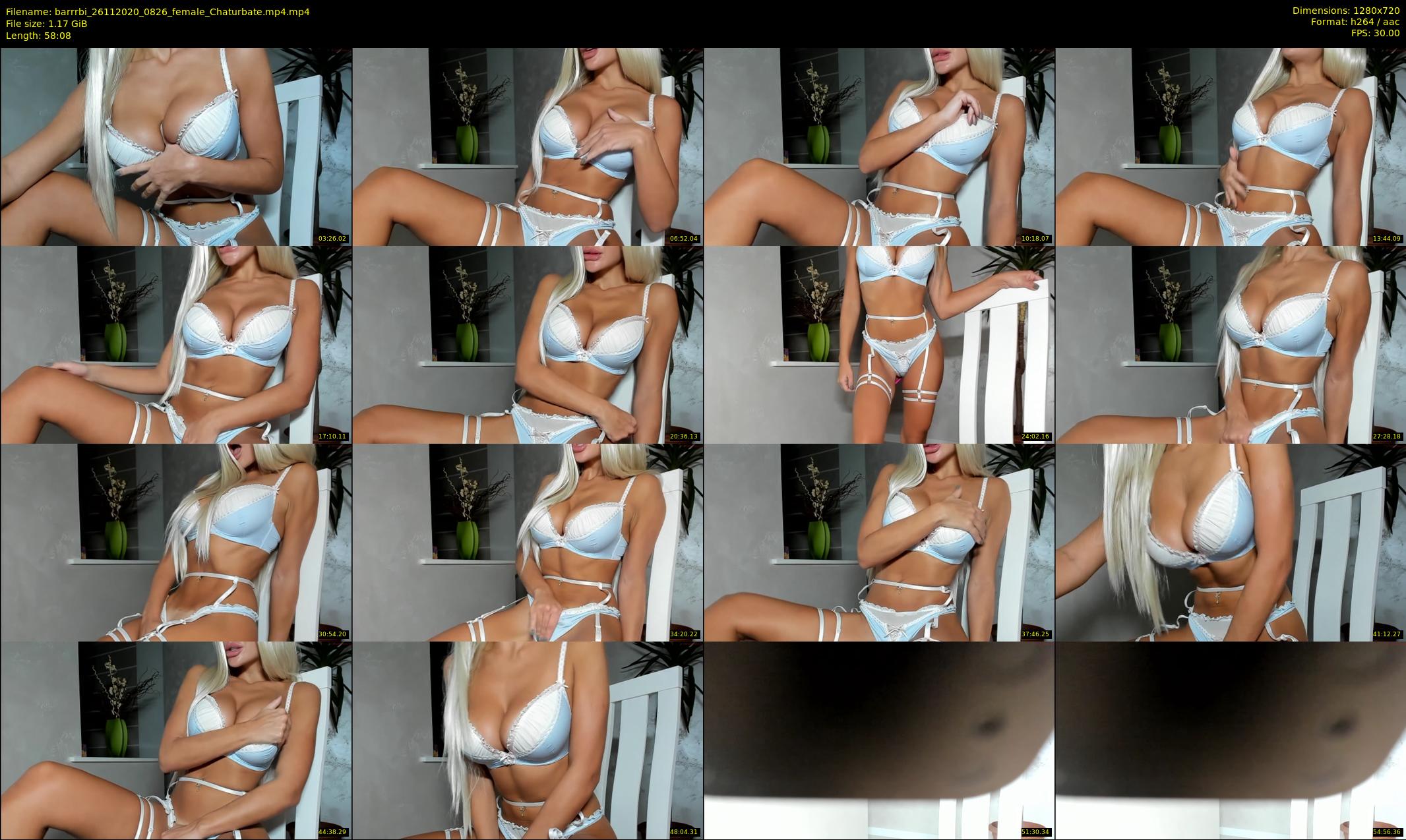 barrrbi — 59 minute Chaturbate female cam show recording, 720p, Nov 26, 2020