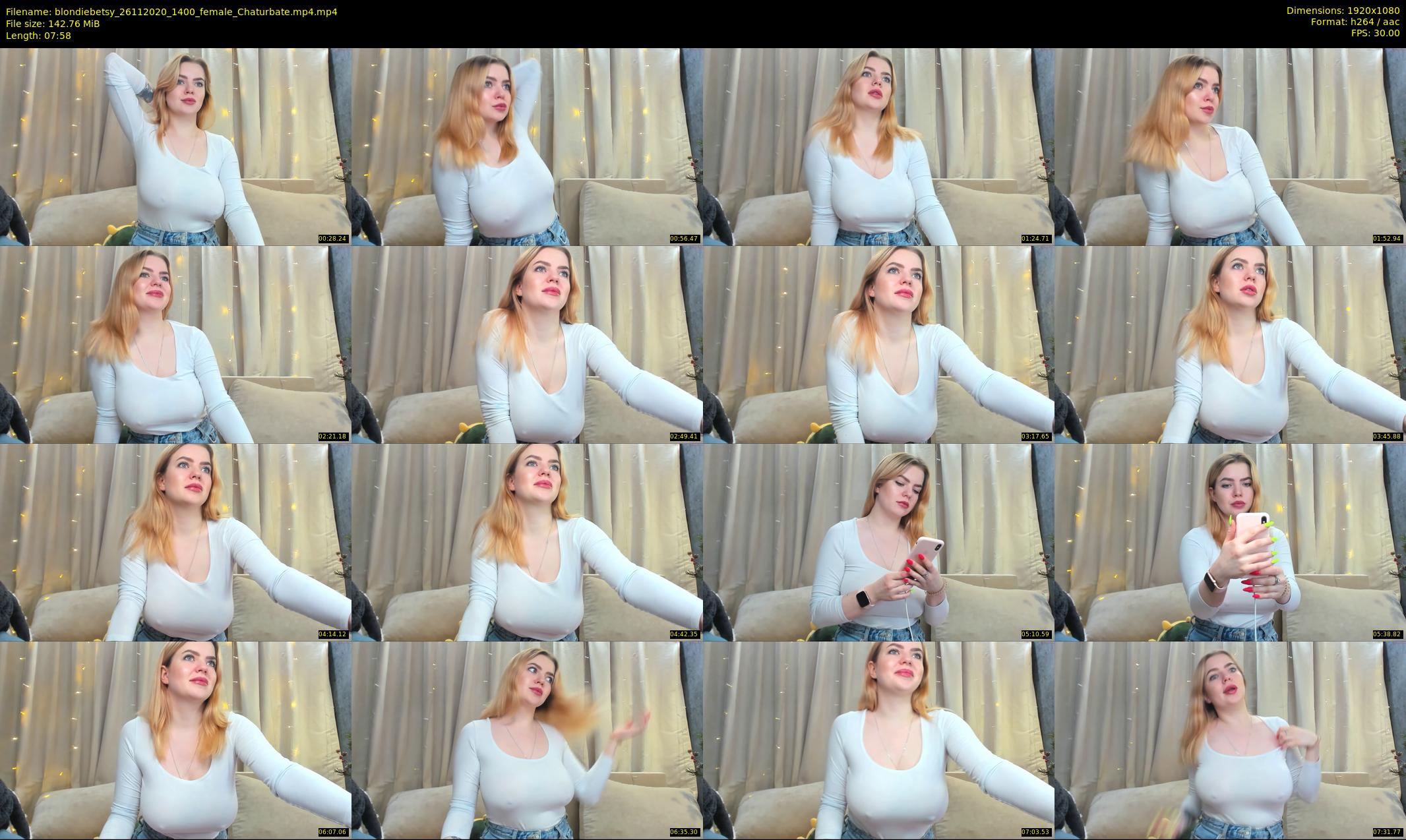 blondiebetsy — 8 minute Chaturbate female cam show recording, 1080p, Nov 26, 2020