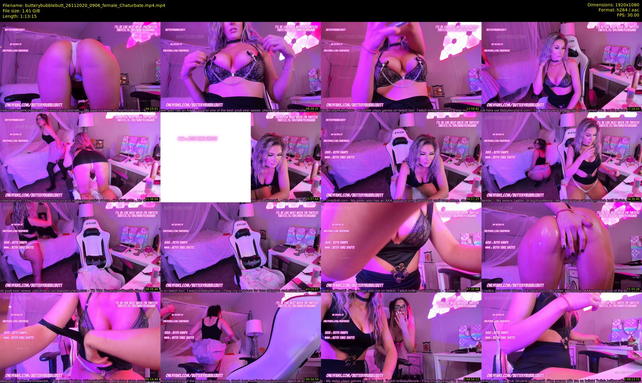 butterybubblebutt — 74 minute Chaturbate couple cam show recording, 1080p, Nov 26, 2020