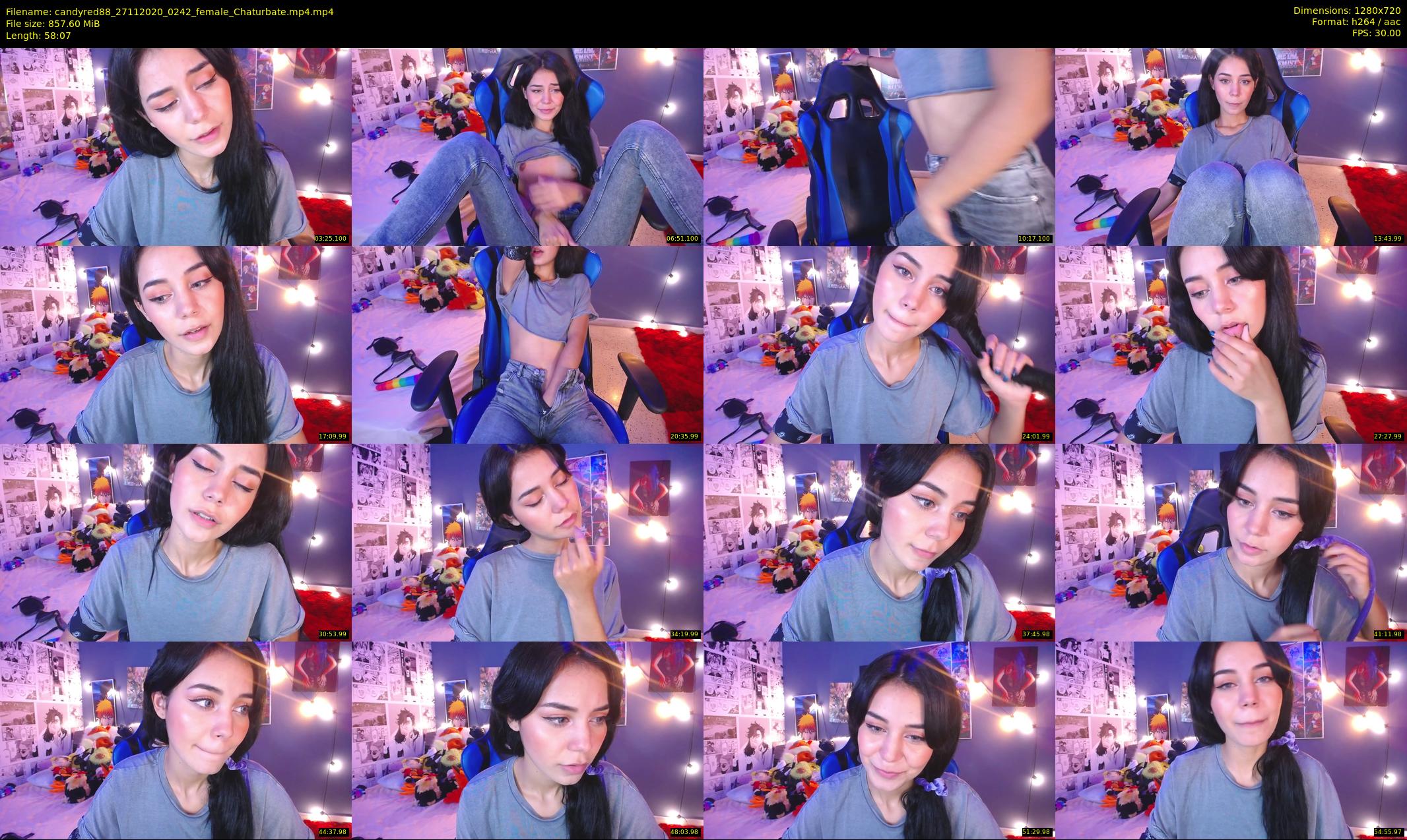 candyred88 — 59 minute Chaturbate female cam show recording, 720p, Nov 27, 2020