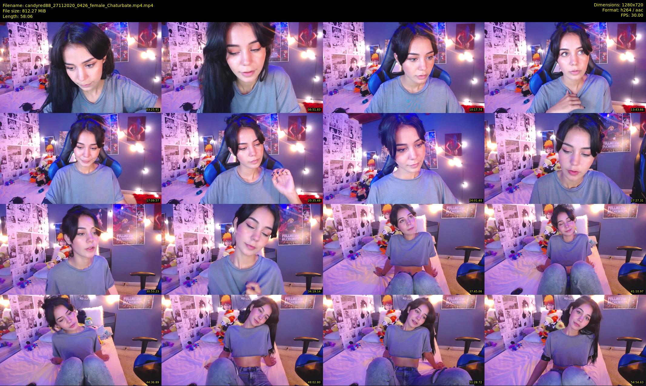 candyred88 — 59 minute Chaturbate female cam show recording, 720p, Nov 27, 2020