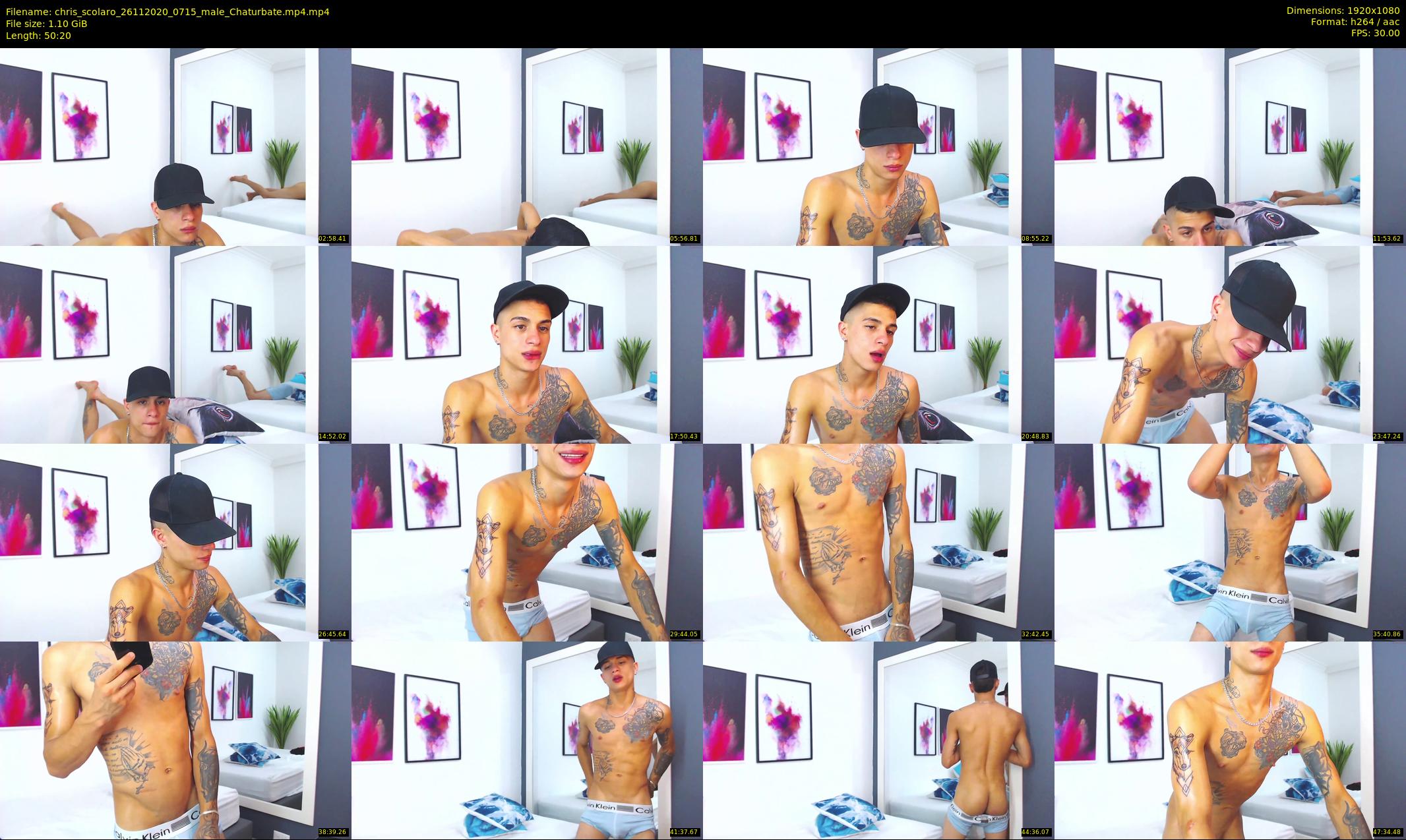 chris_scolaro — 51 minute Chaturbate male cam show recording, 1080p, Nov 26, 2020