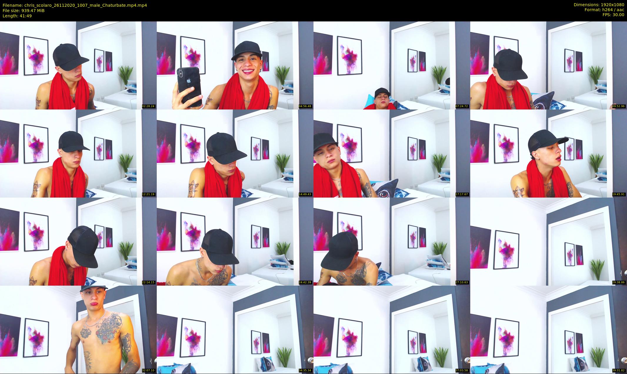 chris_scolaro — 42 minute Chaturbate male cam show recording, 1080p, Nov 26, 2020