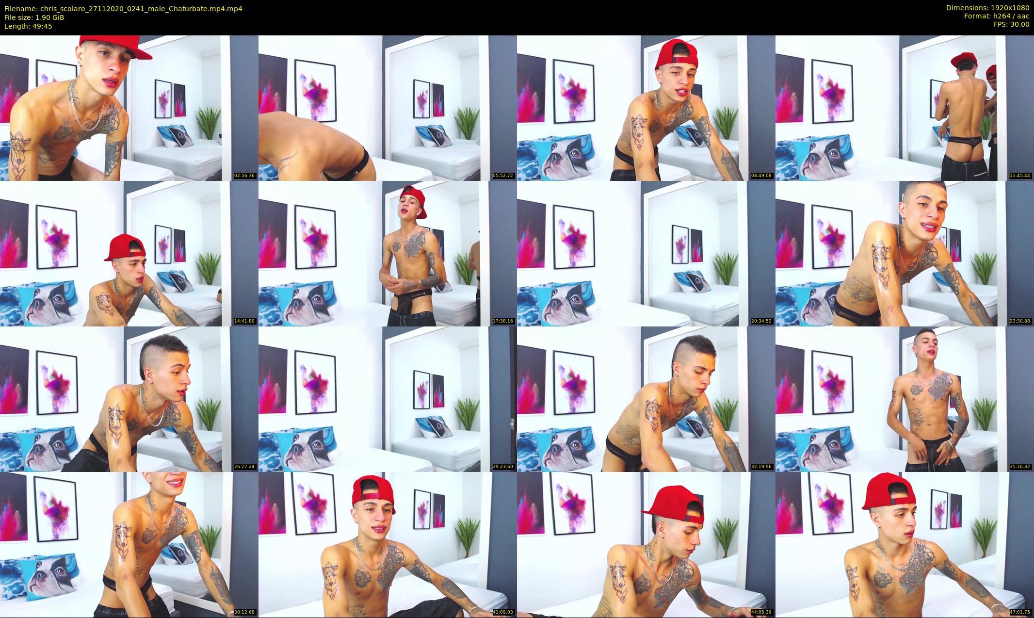 chris_scolaro — 50 minute Chaturbate male cam show recording, 1080p, Nov 27, 2020