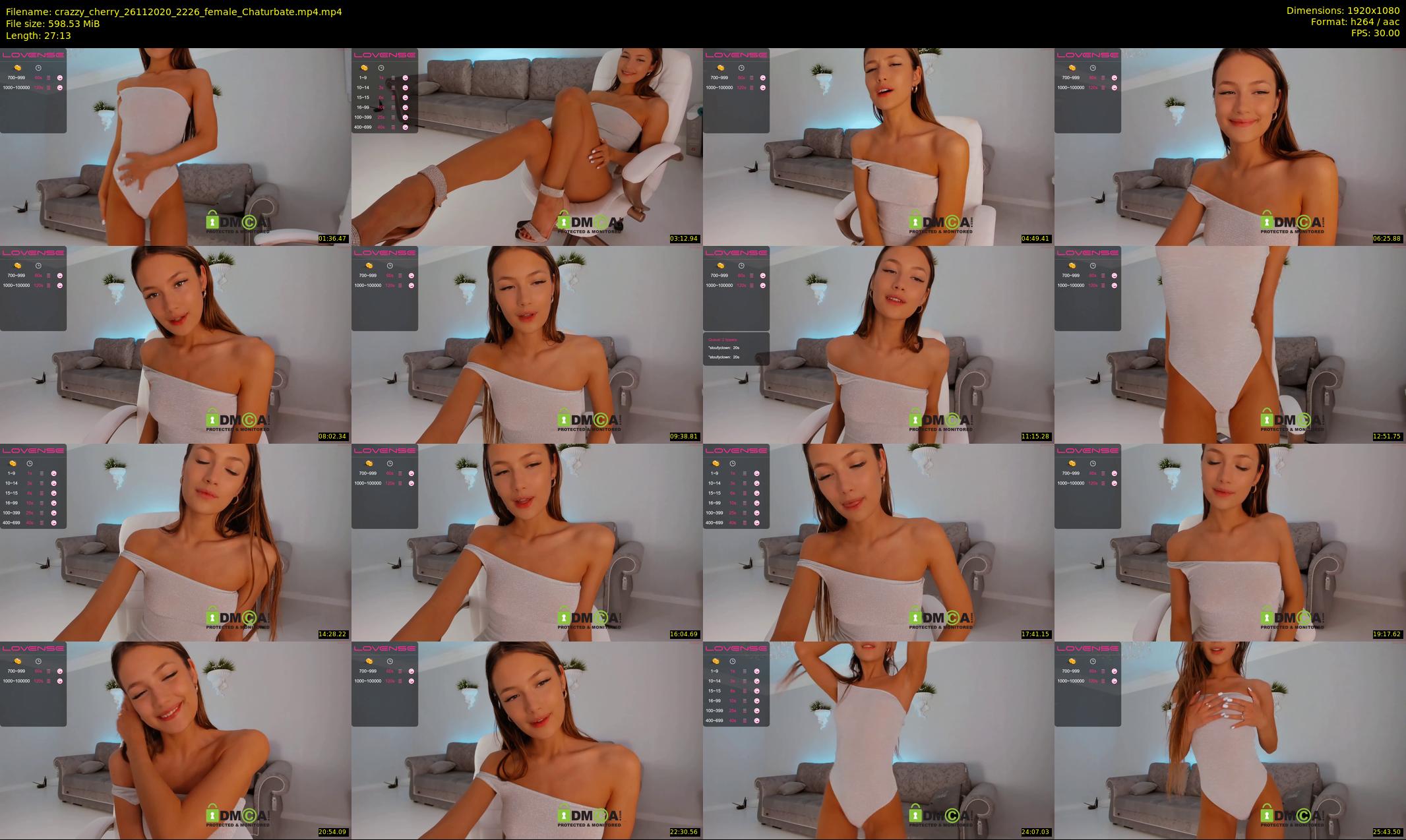 crazzy_cherry — 28 minute Chaturbate female cam show recording, 1080p, Nov 26, 2020