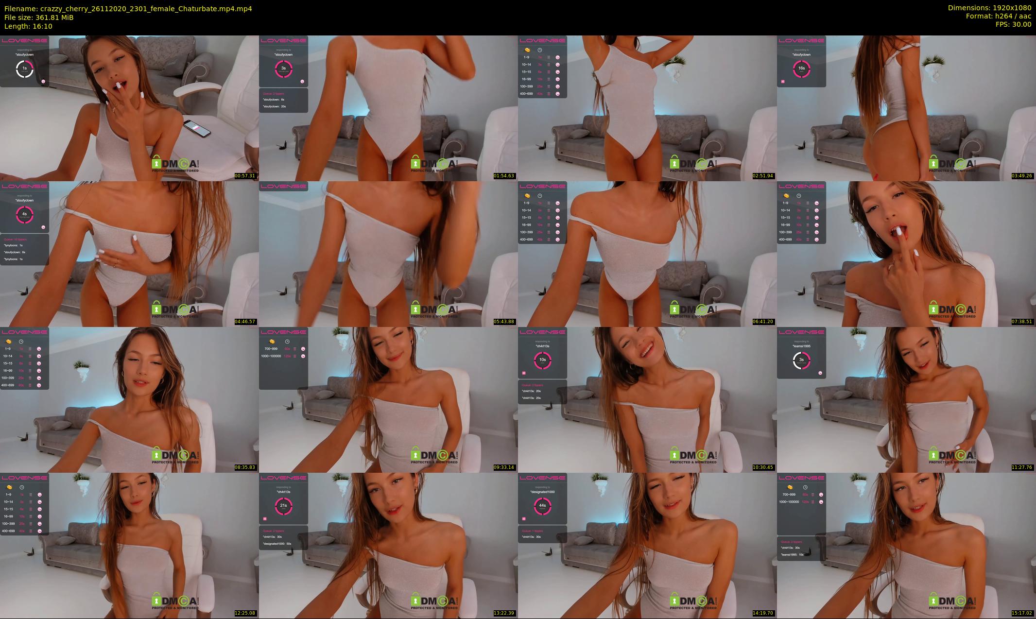 crazzy_cherry — 17 minute Chaturbate female cam show recording, 1080p, Nov 26, 2020