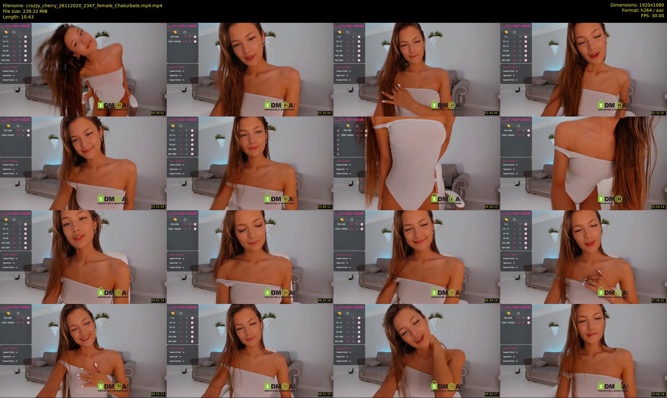 crazzy_cherry — 11 minute Chaturbate female cam show recording, 1080p, Nov 26, 2020