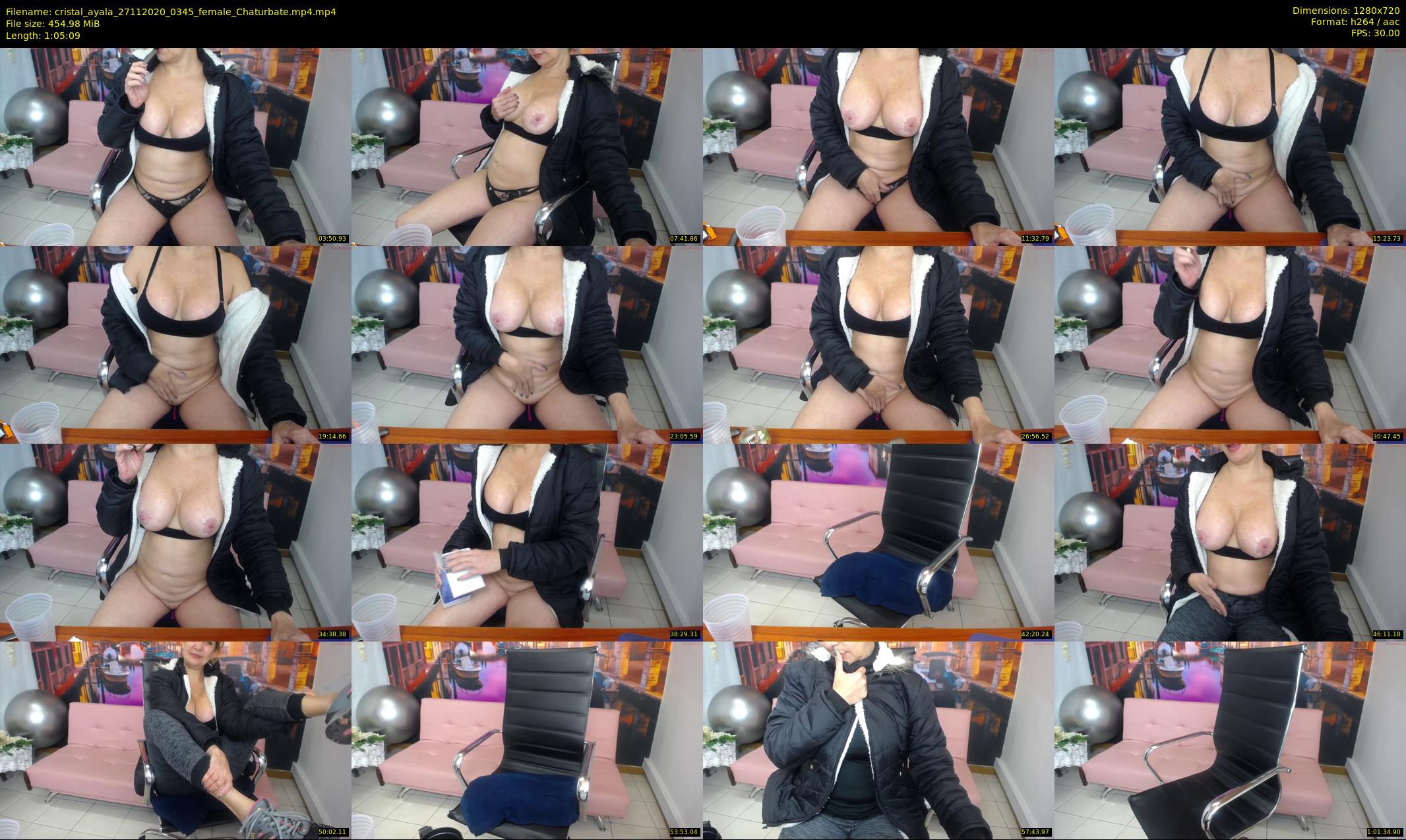 cristal_ayala — 66 minute Chaturbate female cam show recording, 720p, Nov 27, 2020