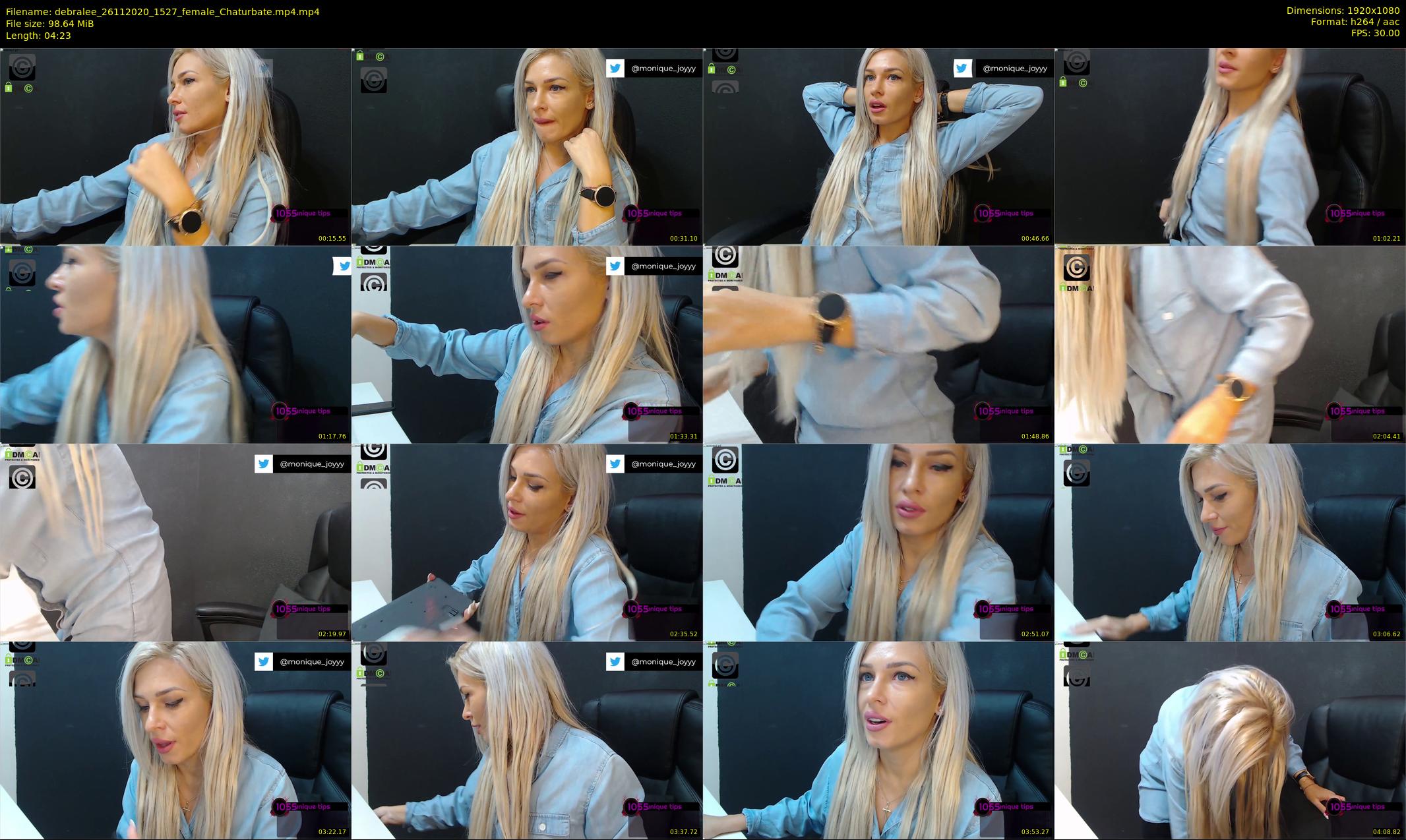 debralee — 5 minute Chaturbate female cam show recording, 1080p, Nov 26, 2020