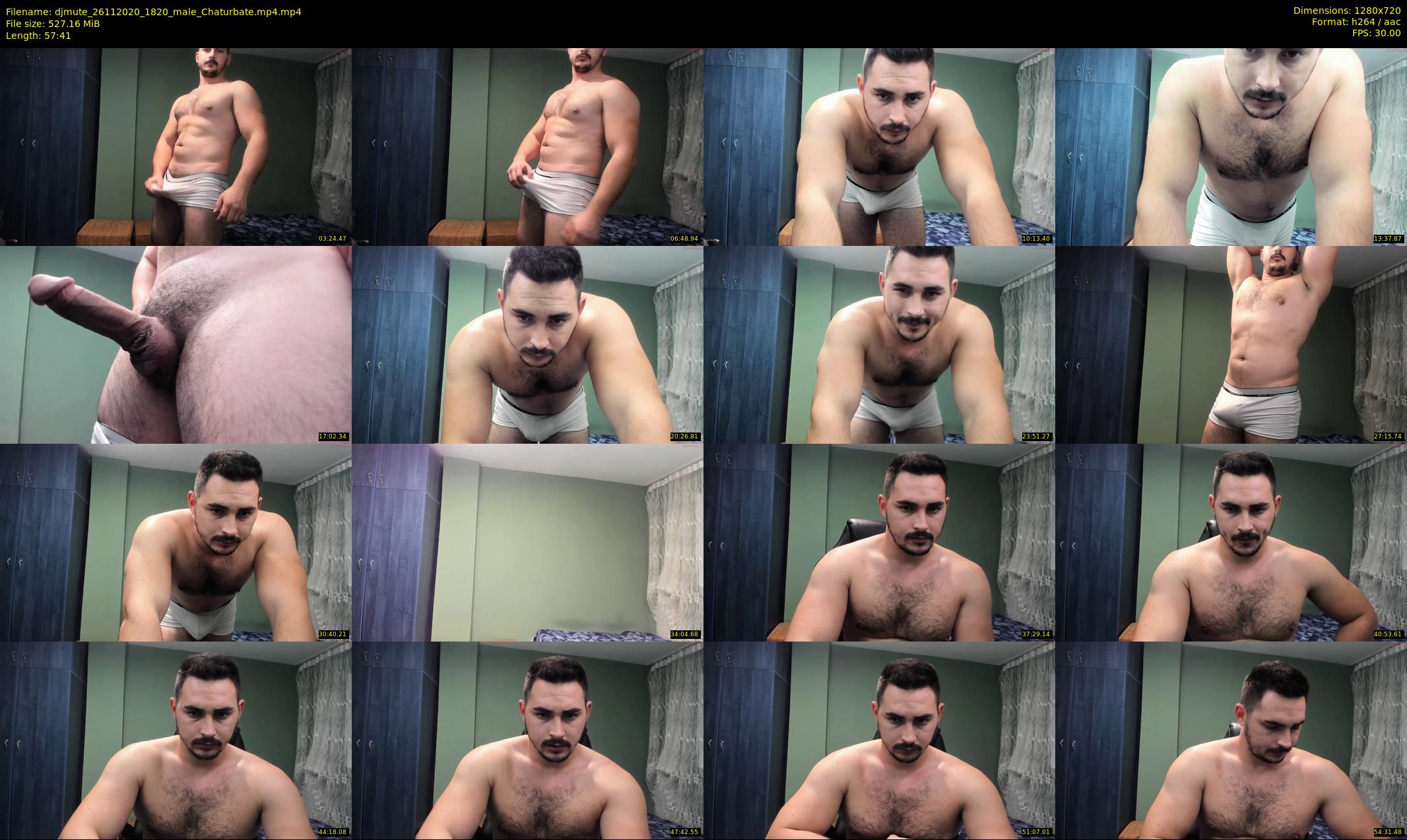 djmute — 58 minute Chaturbate male cam show recording, 720p, Nov 26, 2020