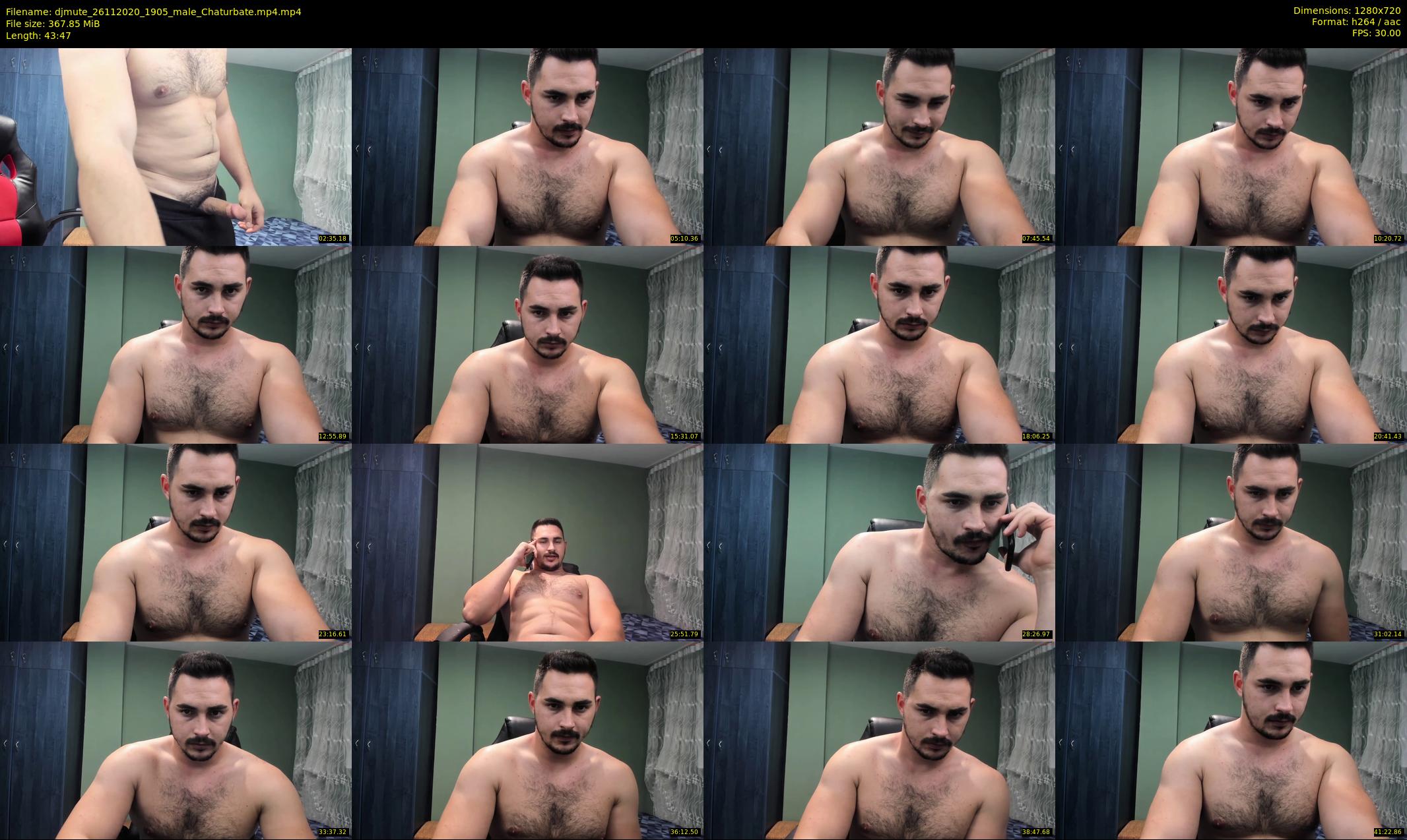 djmute — 44 minute Chaturbate male cam show recording, 720p, Nov 26, 2020