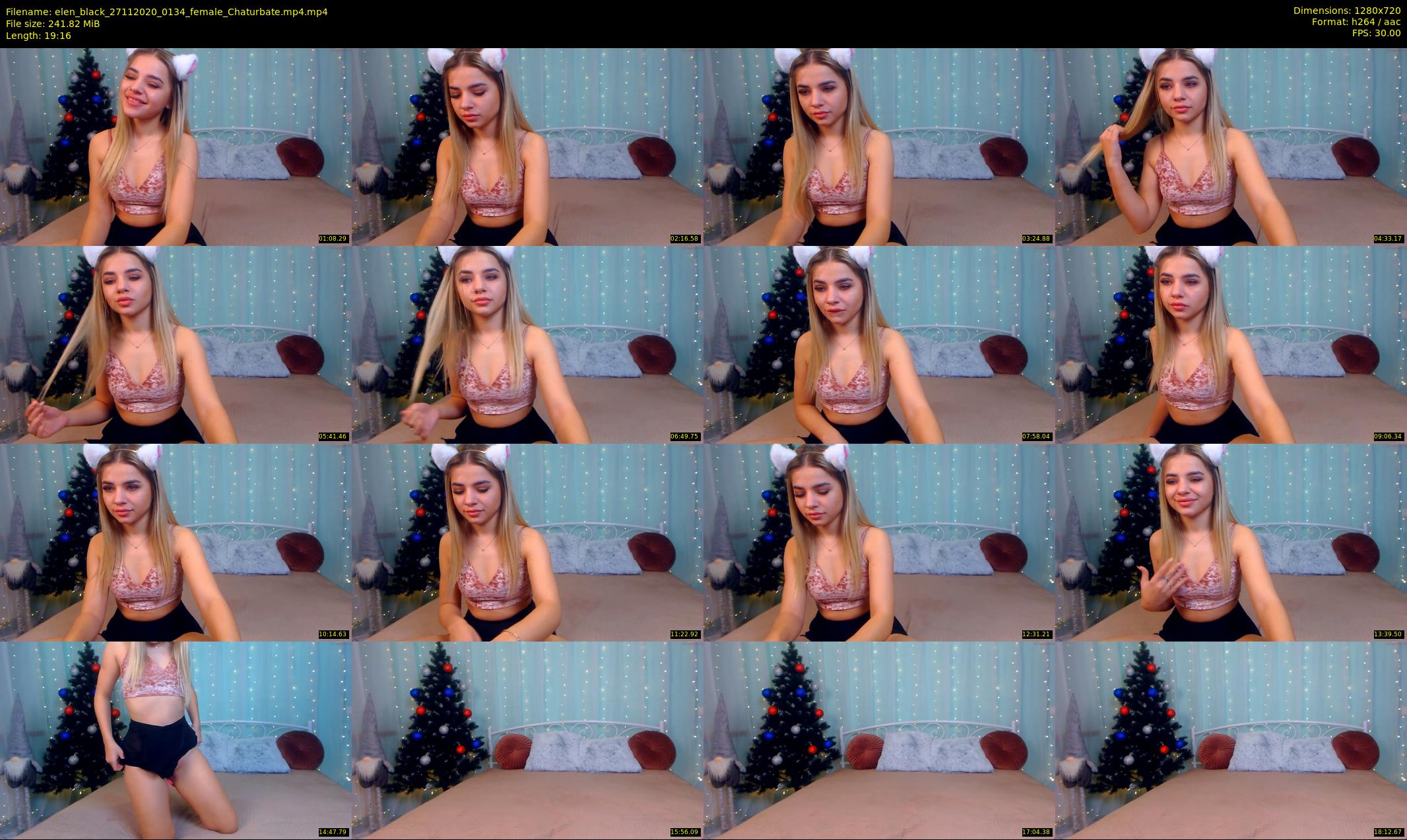 elen_black — 20 minute Chaturbate female cam show recording, 720p, Nov 27, 2020