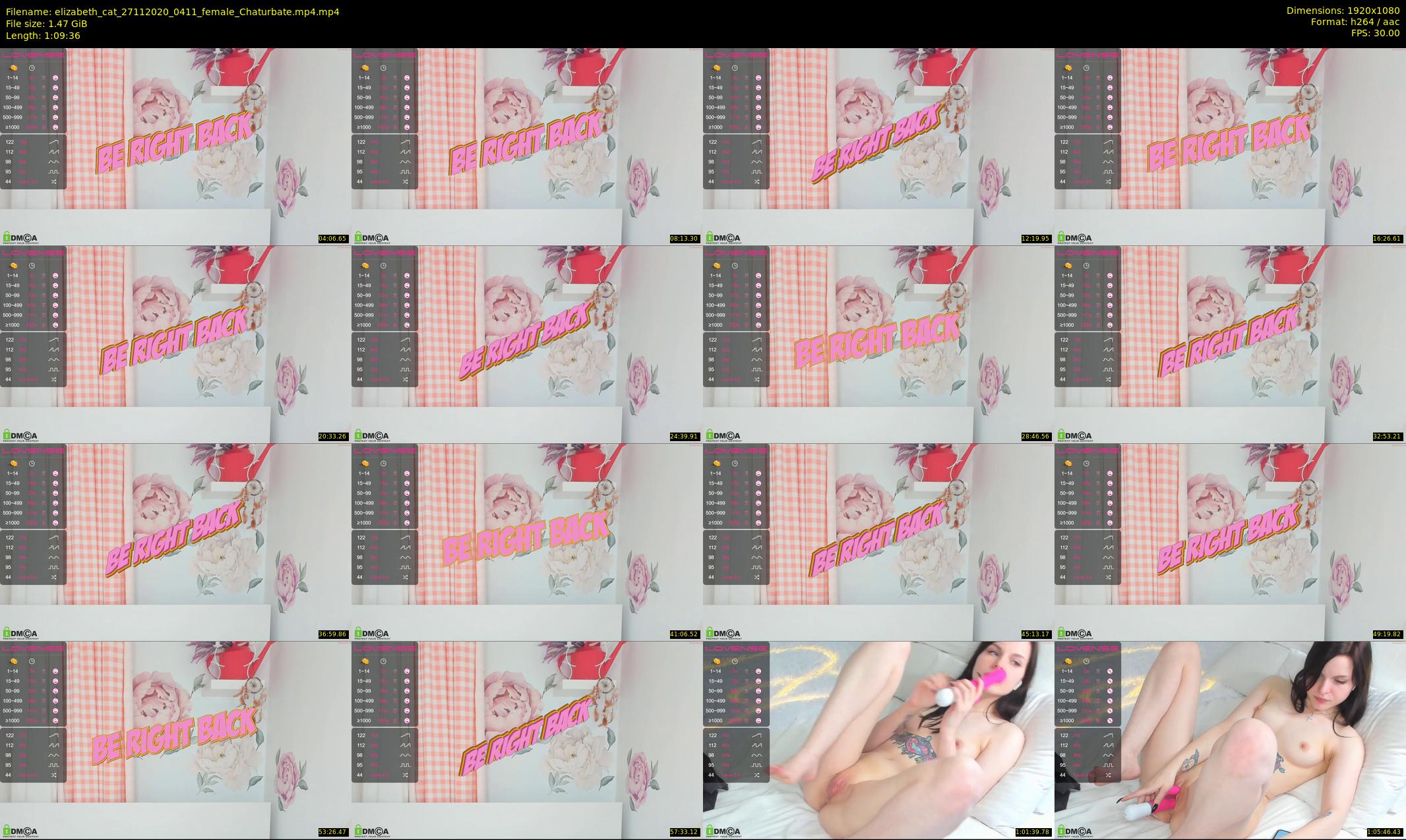 elizabeth_cat — 70 minute Chaturbate female cam show recording, 1080p, Nov 27, 2020