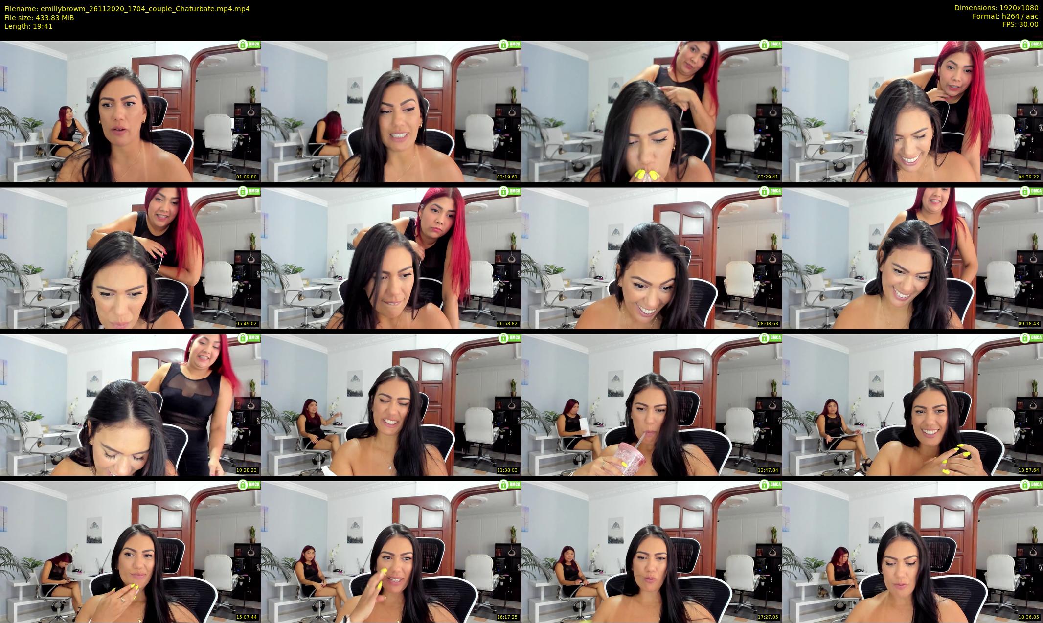 emillybrowm — 20 minute Chaturbate couple cam show recording, 1080p, Nov 26, 2020