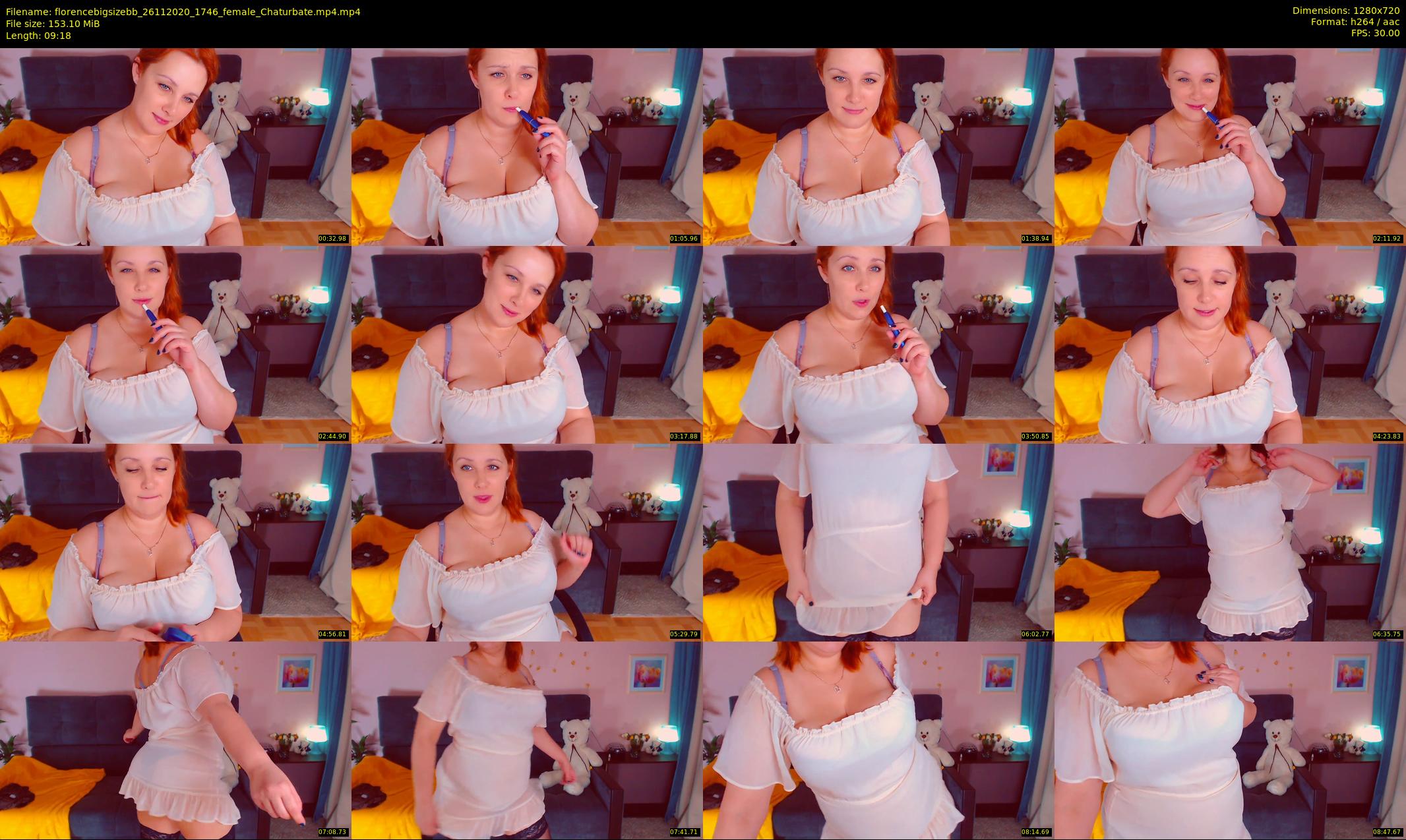 florencebigsizebb — 10 minute Chaturbate female cam show recording, 720p, Nov 26, 2020