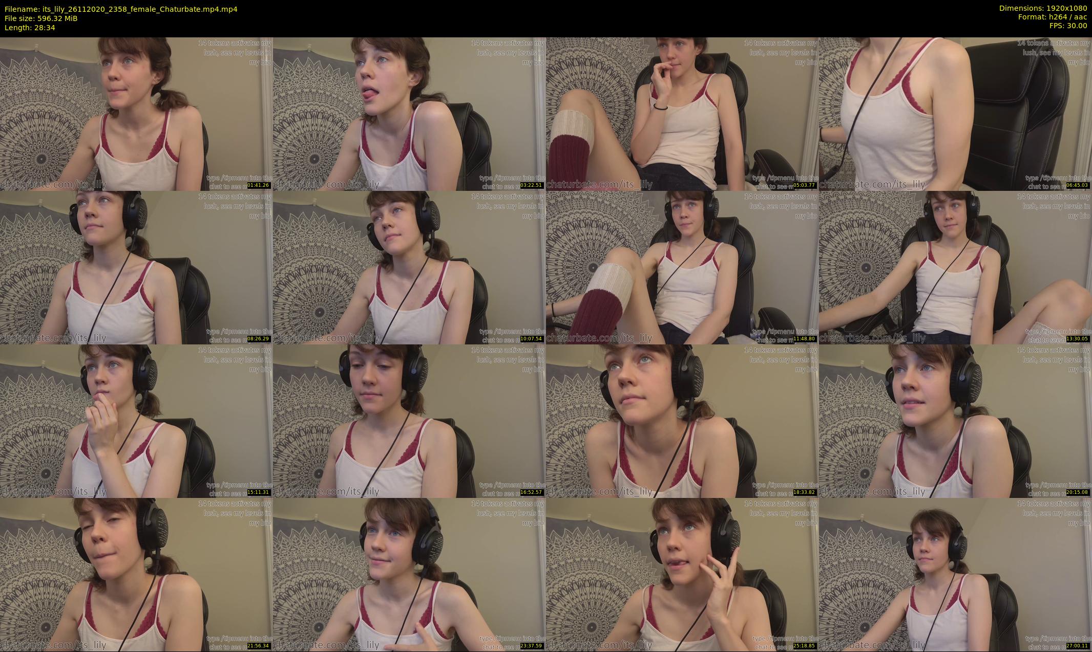 its_lily — 29 minute Chaturbate female cam show recording, 1080p, Nov 26, 2020