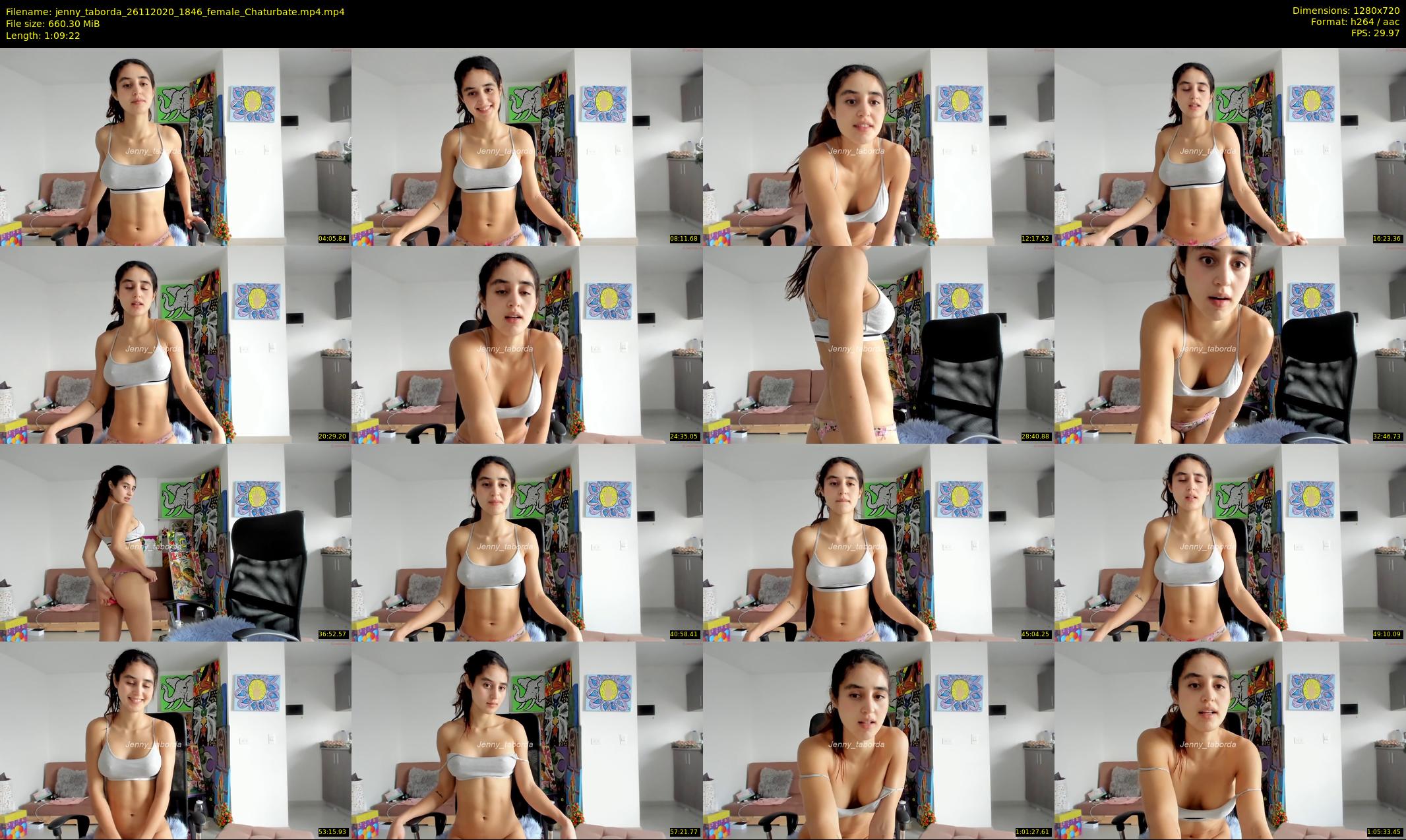 jenny_taborda — 70 minute Chaturbate female cam show recording, 720p, Nov 26, 2020