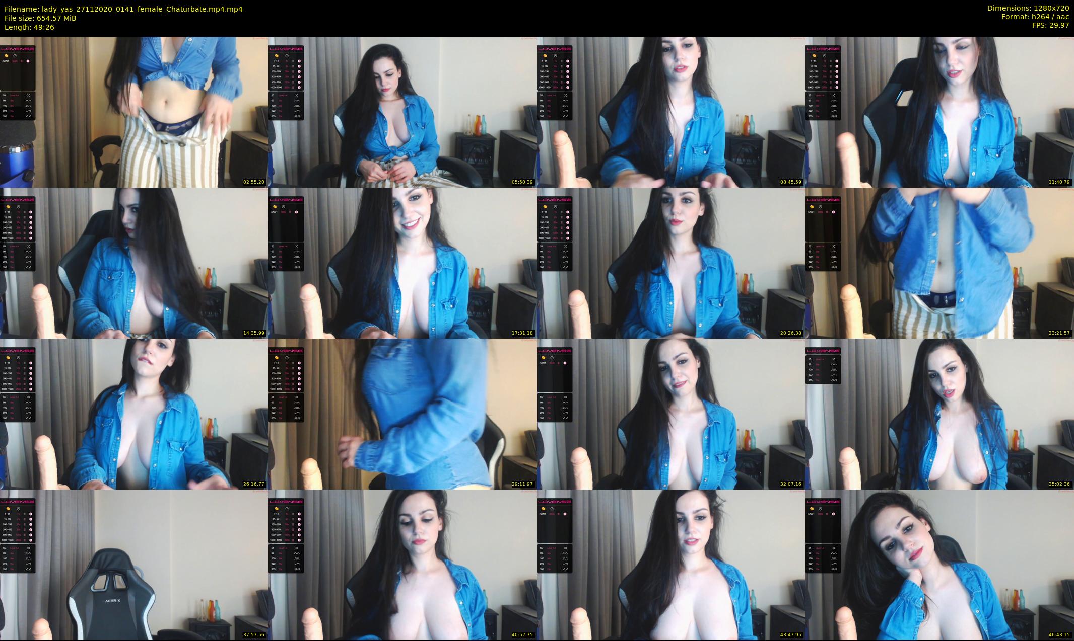 lady_yas — 50 minute Chaturbate female cam show recording, 720p, Nov 27, 2020