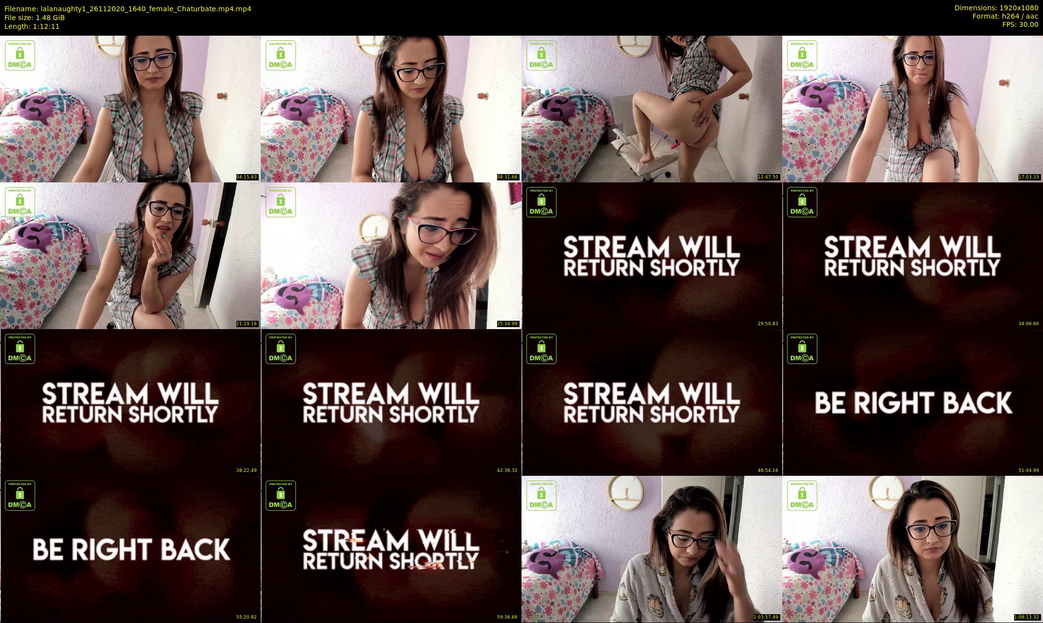 lalanaughty1 — 73 minute Chaturbate female cam show recording, 1080p, Nov 26, 2020